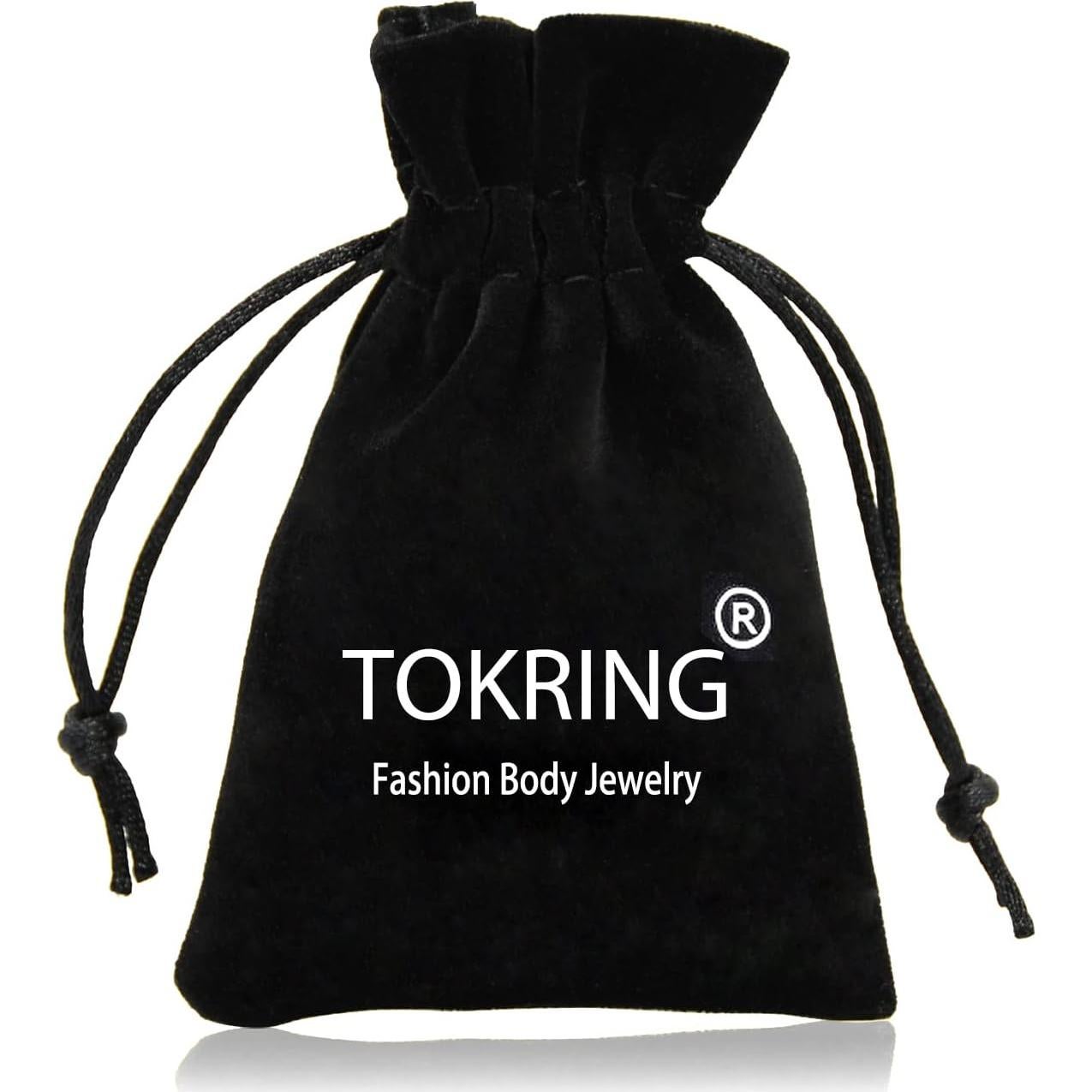 Aros Nasales TOKRING 20G Acero Quirúrgico 13 Piezas