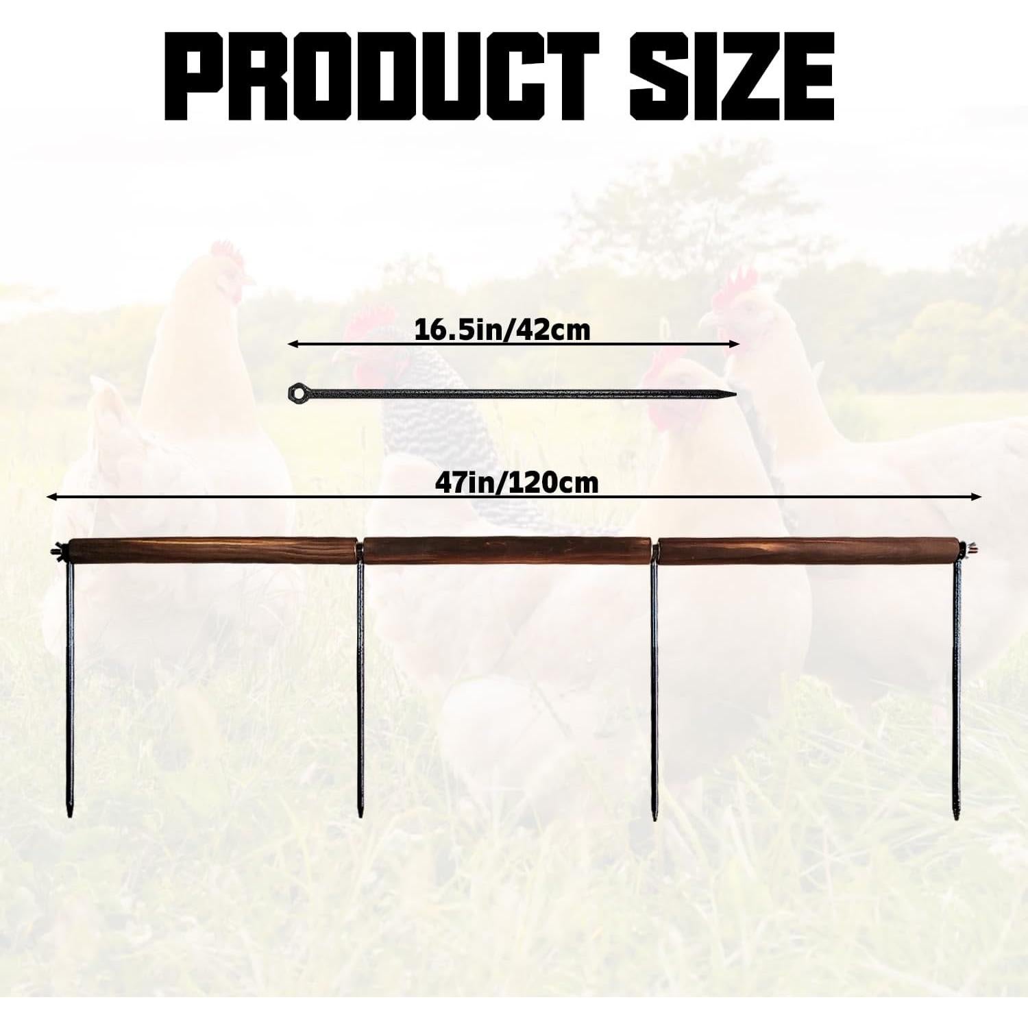 Juguete de Percha Extra Larga para Pollos NICERINC 114 cm