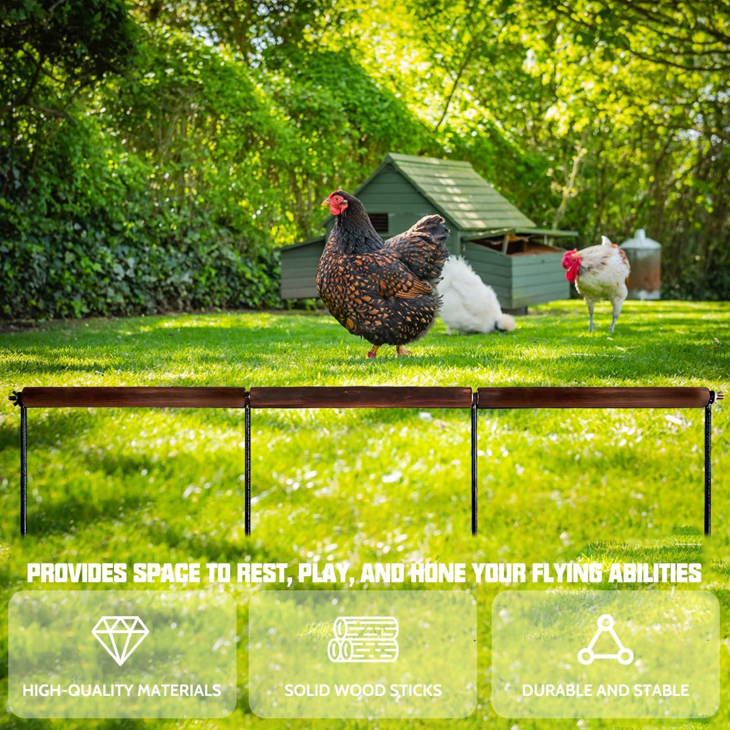 Juguete de Percha Extra Larga para Pollos NICERINC 114 cm