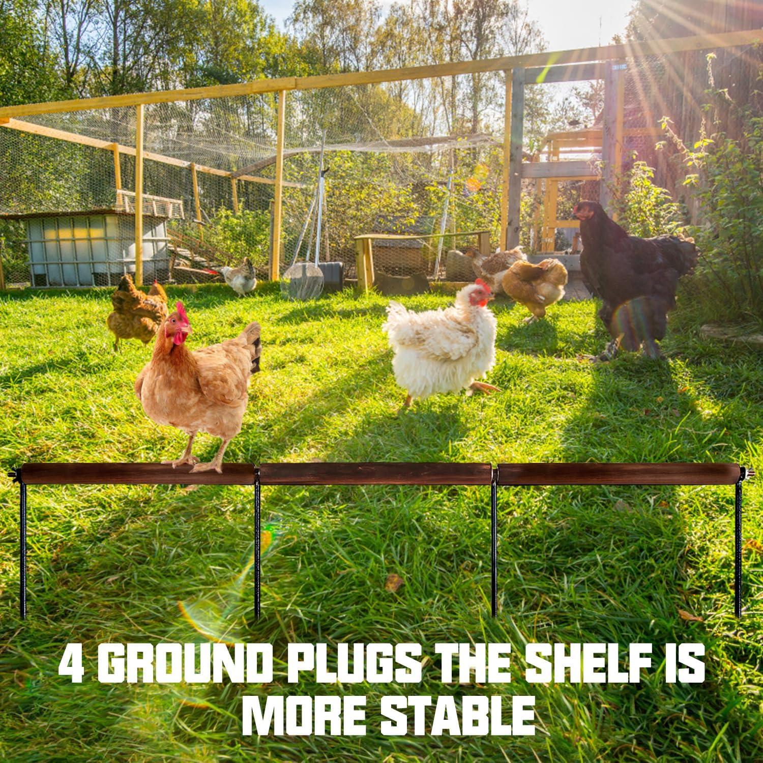 Juguete de Percha Extra Larga para Pollos NICERINC 114 cm