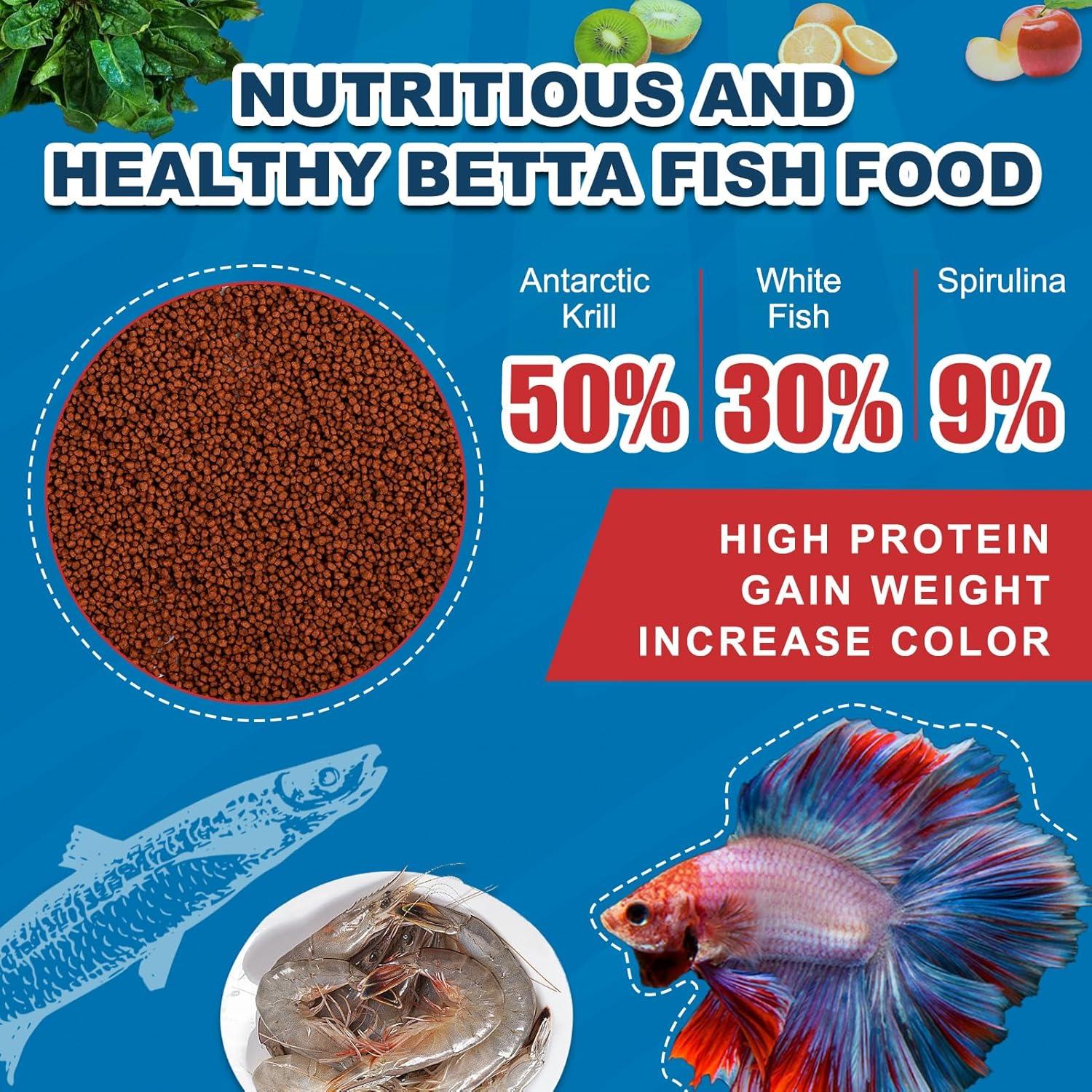 Alimento para Peces Betta Yizeril 113g - Pastillas Flotantes Naturales