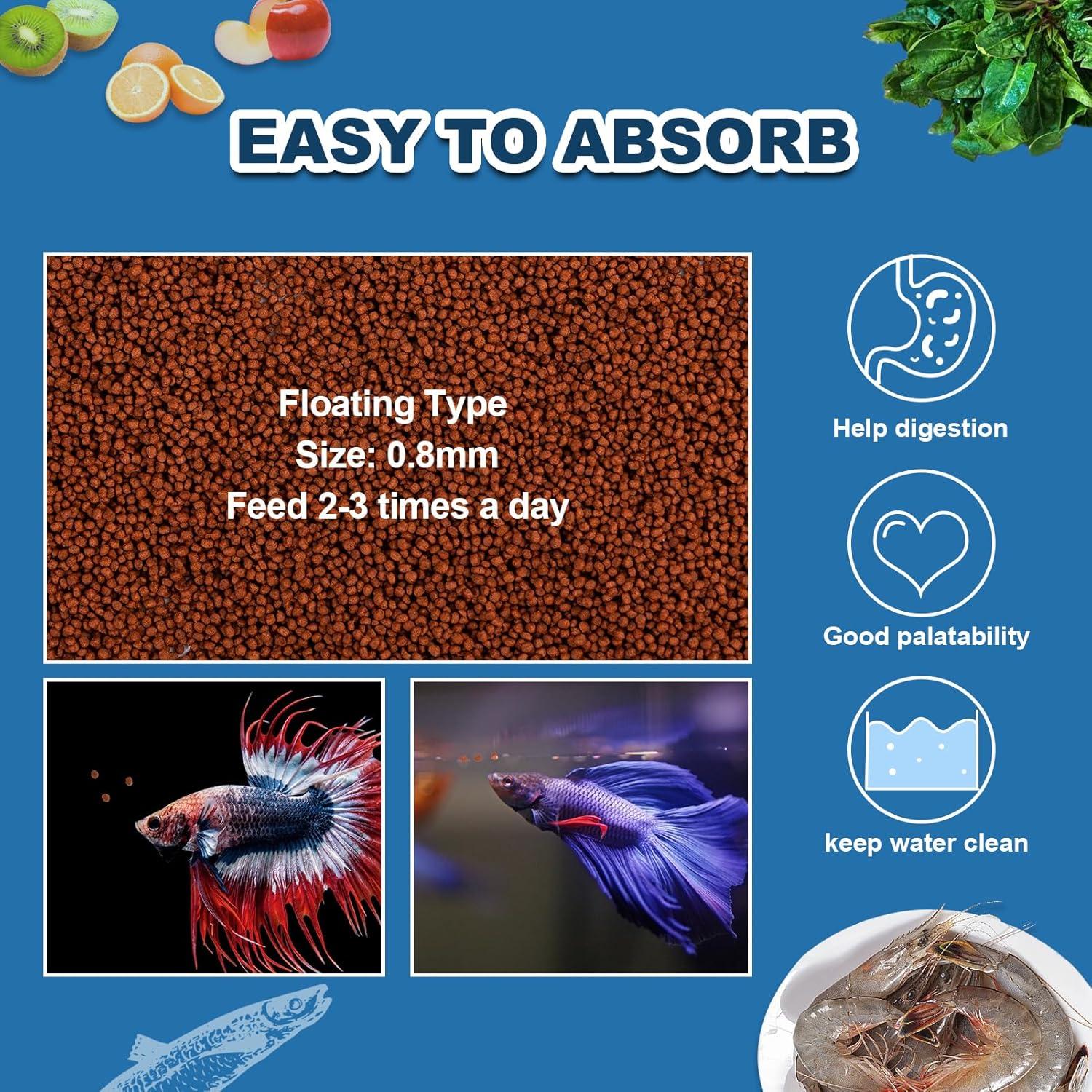 Alimento para Peces Betta Yizeril 113g - Pastillas Flotantes Naturales