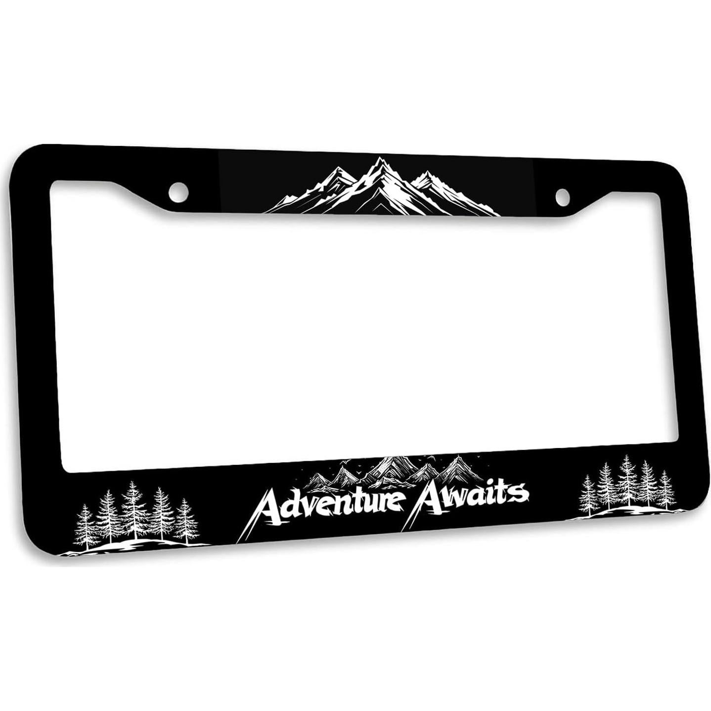 Marco de Placa de Licencia TIAOZP Acero Inoxidable 2 Pzas