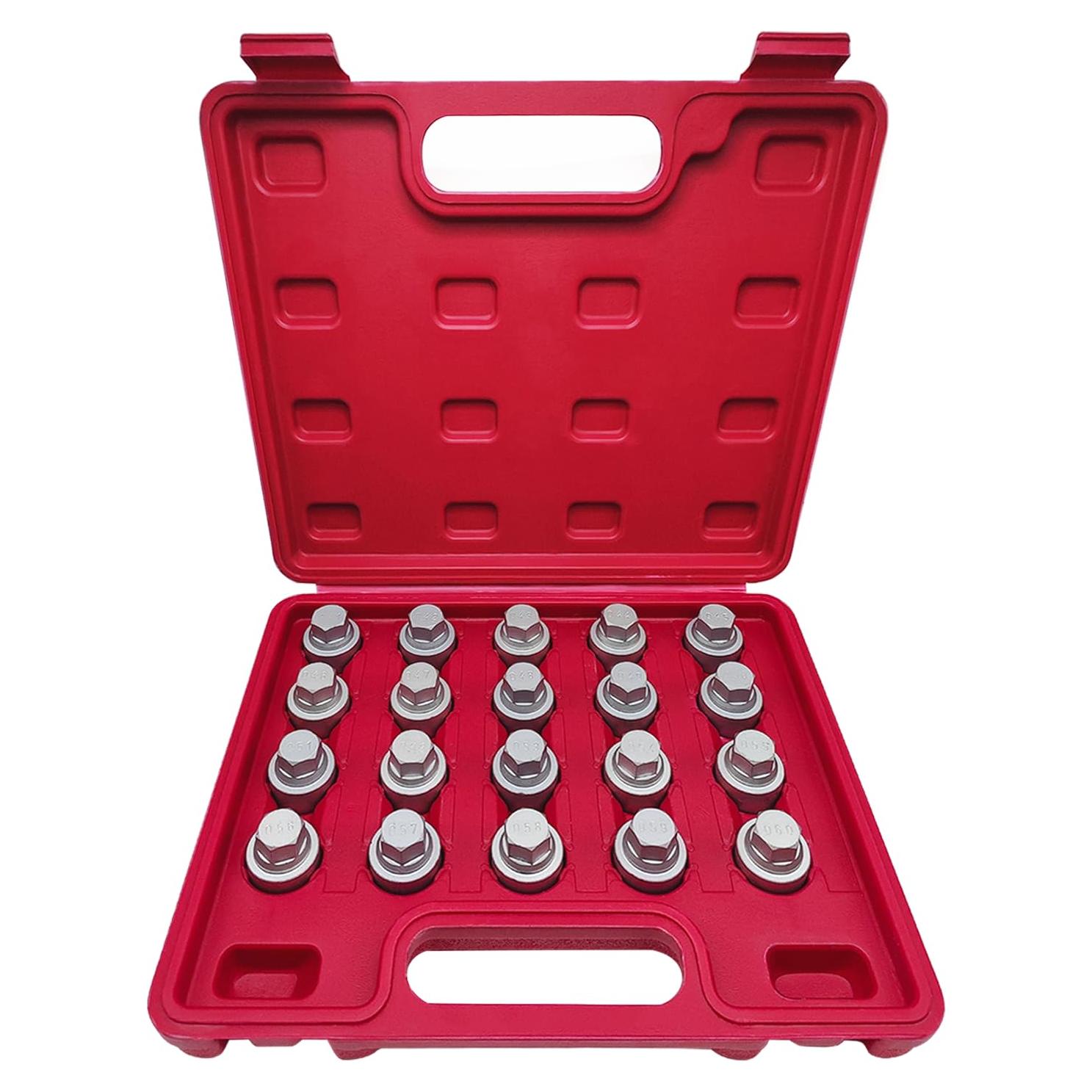 Kit de Llave de Tuerca de Bloqueo de Rueda 20PCS JEUCLEL