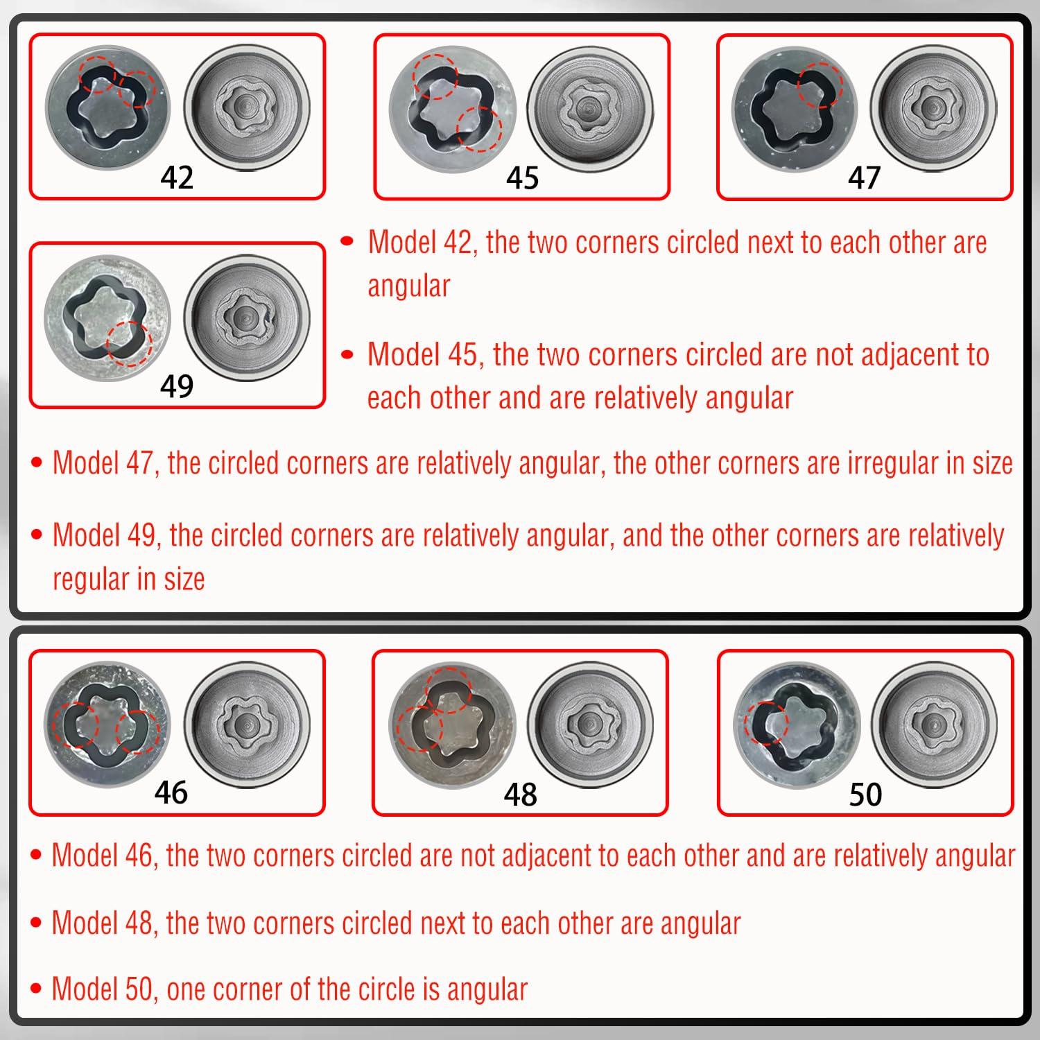 Kit de Llave de Tuerca de Bloqueo de Rueda 20PCS JEUCLEL