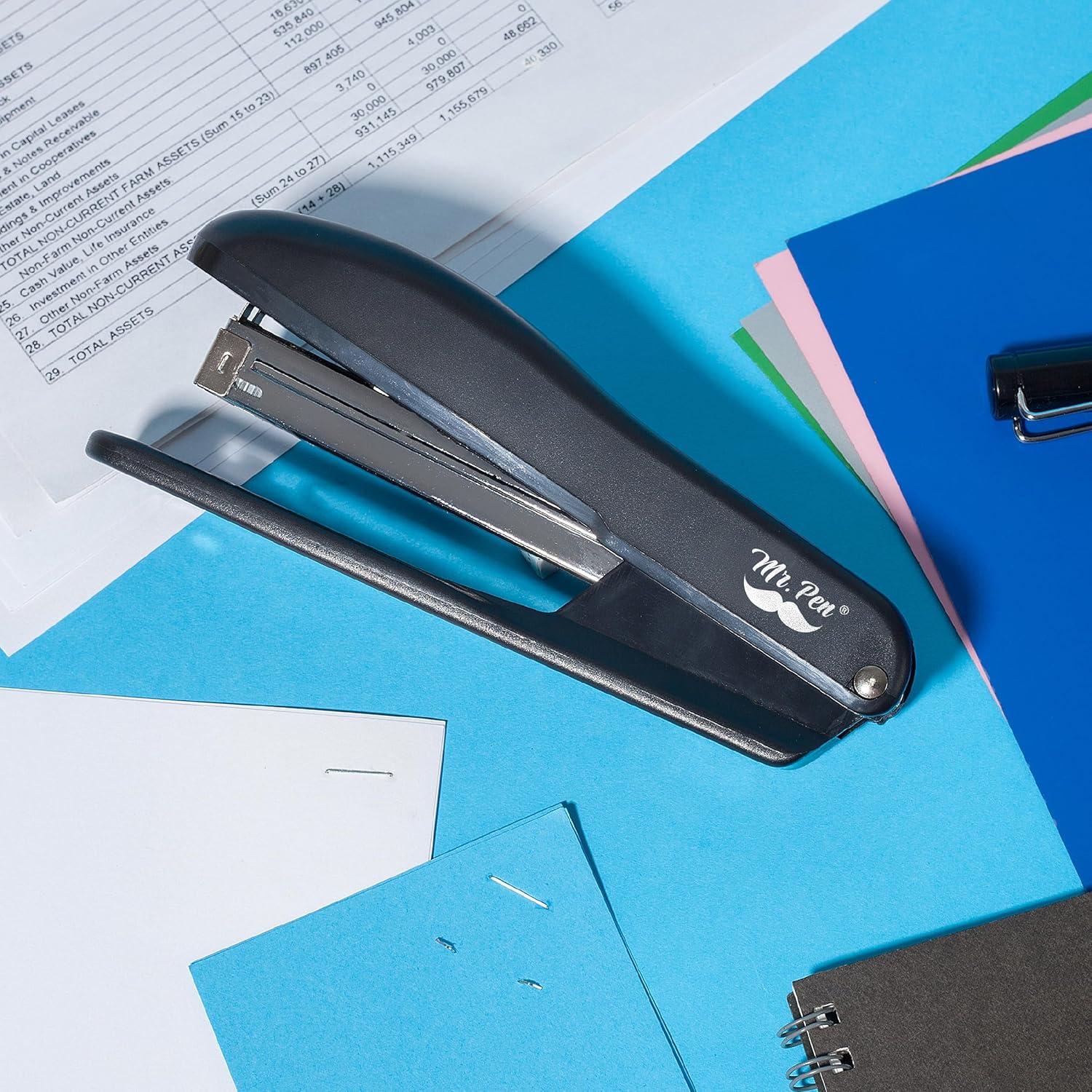 Grapadoras Mr. Pen Negras con 200 Grapas, Capacidad 20 Hojas