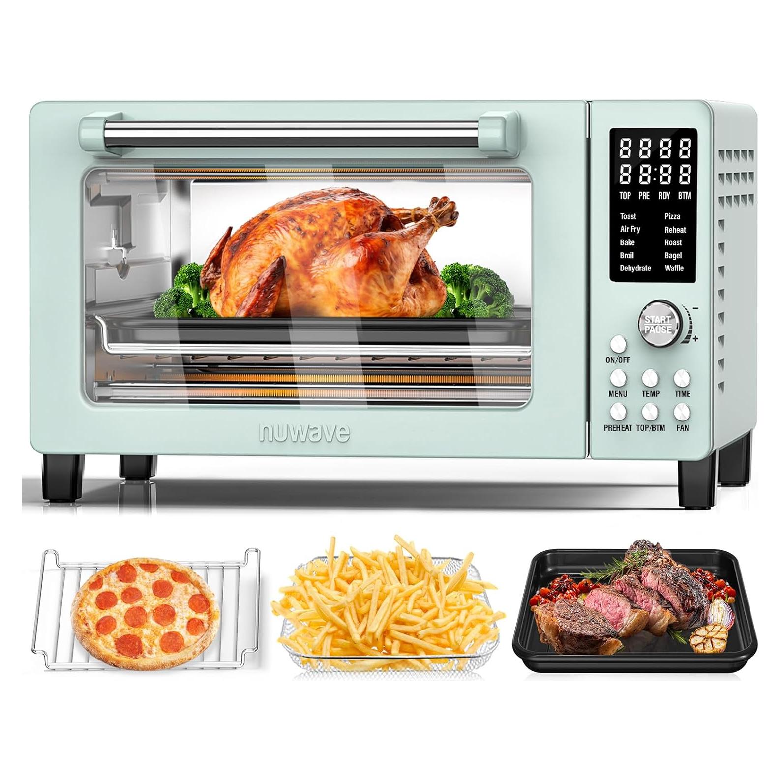 Horno Tostador Nuwave Bravo Pro 21QT Menta 10 Funciones