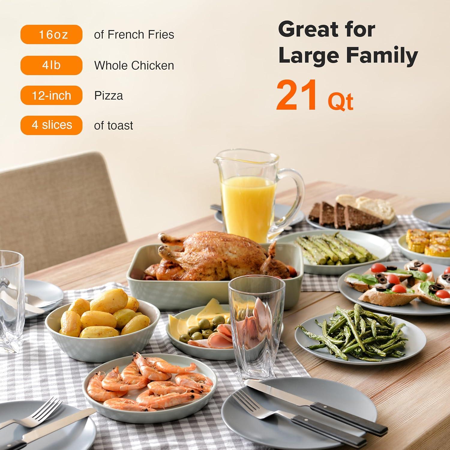 Horno Tostador Nuwave Bravo Pro 21QT Menta 10 Funciones