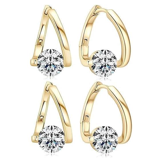 Pendientes de Germanio Lymphvity para Drenaje Linfático Oro