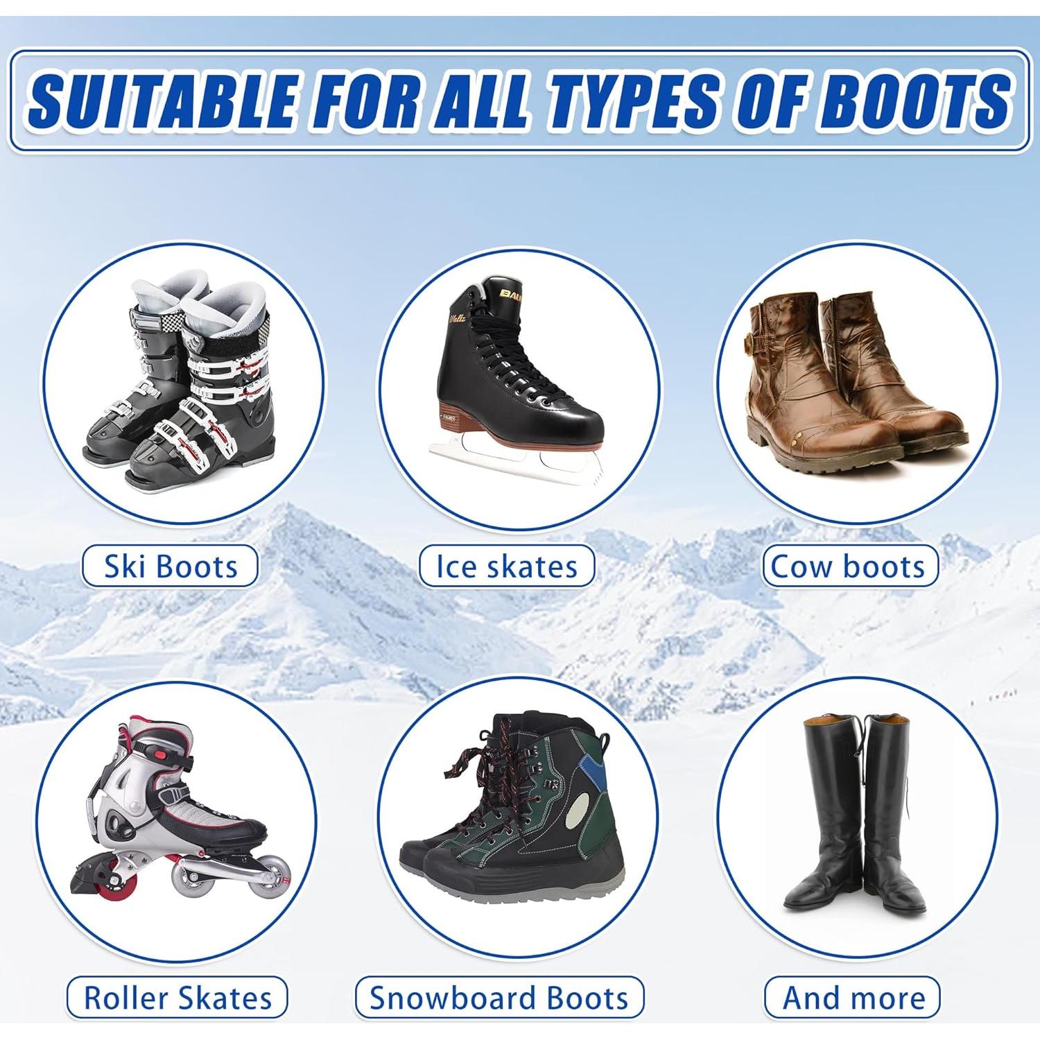 Cuerno para Botas de Esquí Wazitin 33 cm Cortable Rojo 2 Pcs