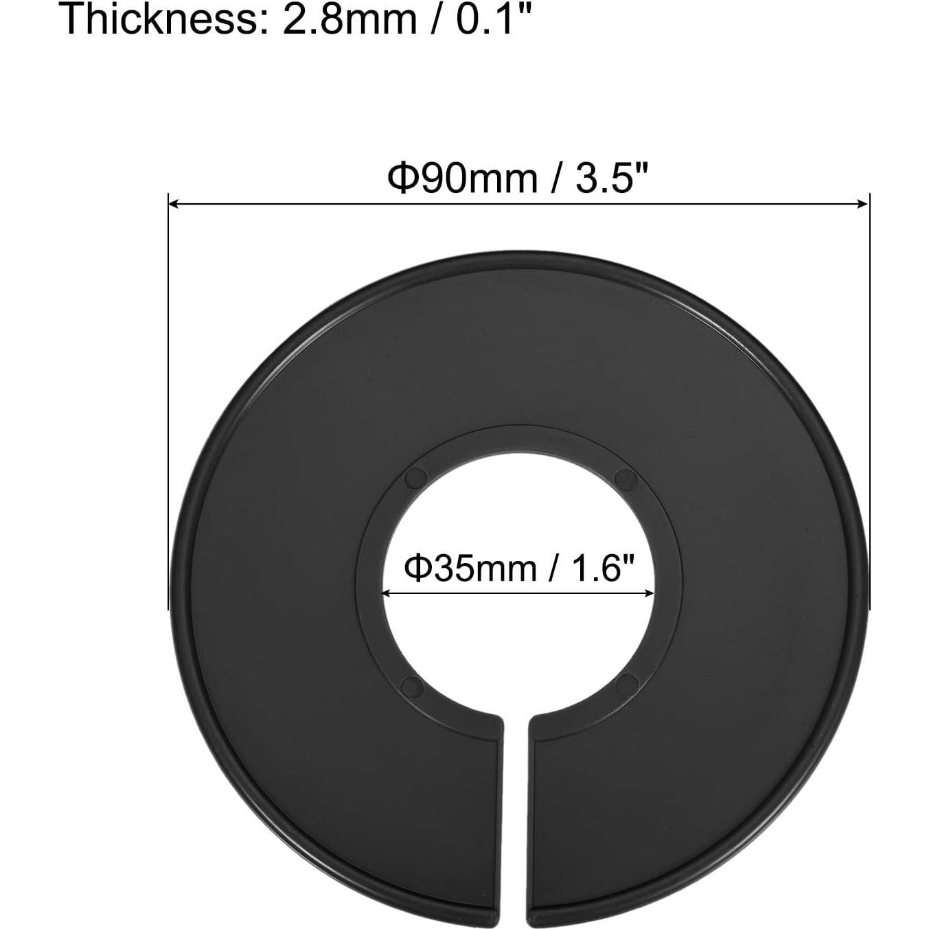 Separadores de Ropa PATIKIL 20 Pack Negro 90mm para Closet