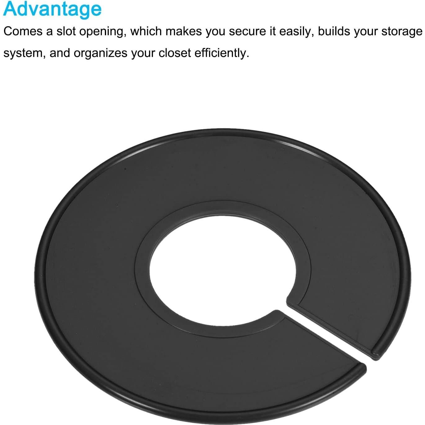 Separadores de Ropa PATIKIL 20 Pack Negro 90mm para Closet