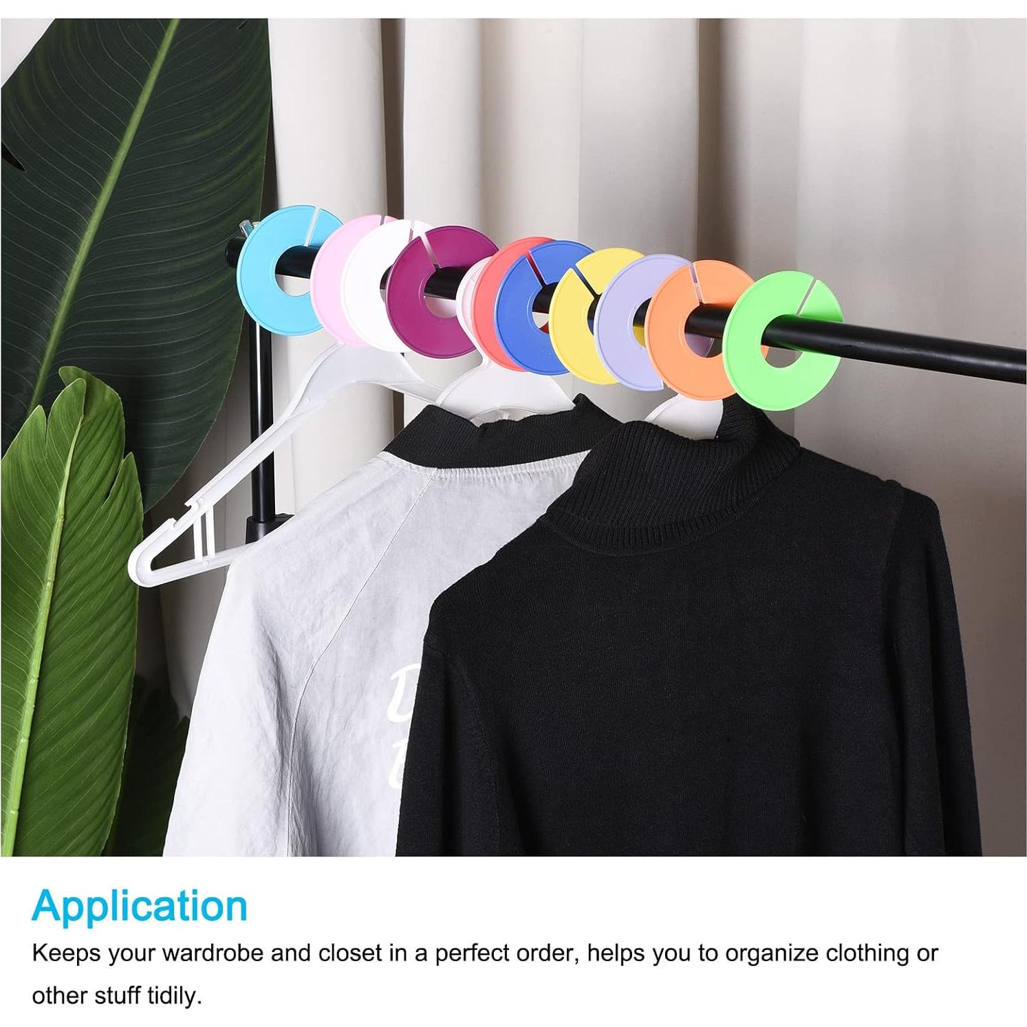 Separadores de Ropa PATIKIL 20 Pack Negro 90mm para Closet