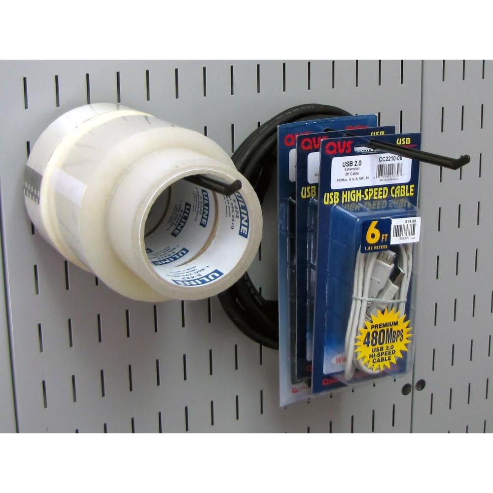 Ganchos extendidos de 22.86 cm Wall Control - 2 unidades negras