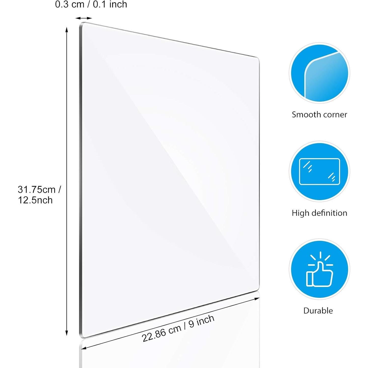 Almohadillas de Corte Acrílico Blulu 2 Piezas 31.75x22.86 cm