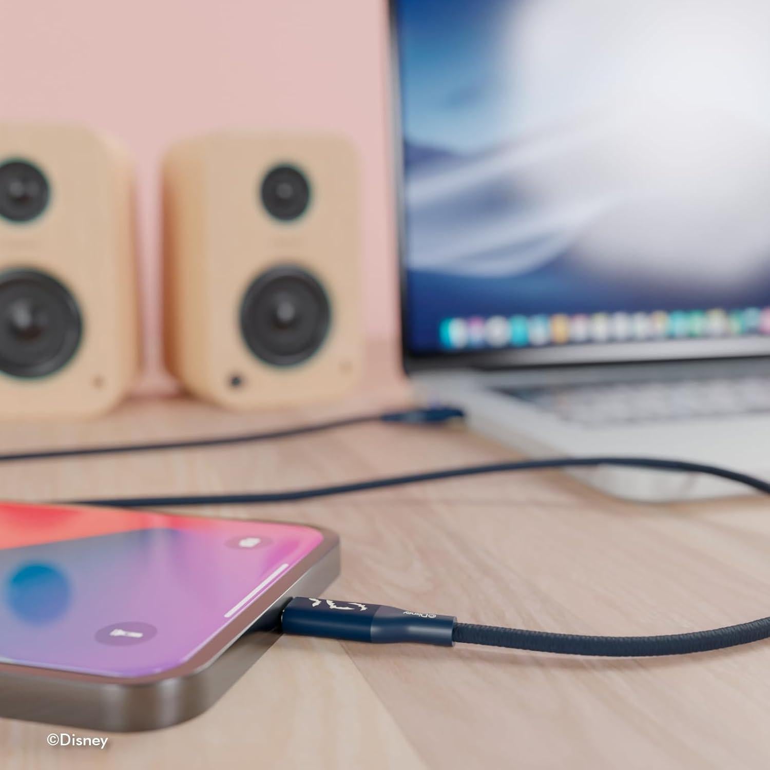 Cargador USB Trenzado Disney Jack Skellington 1.83m MFI