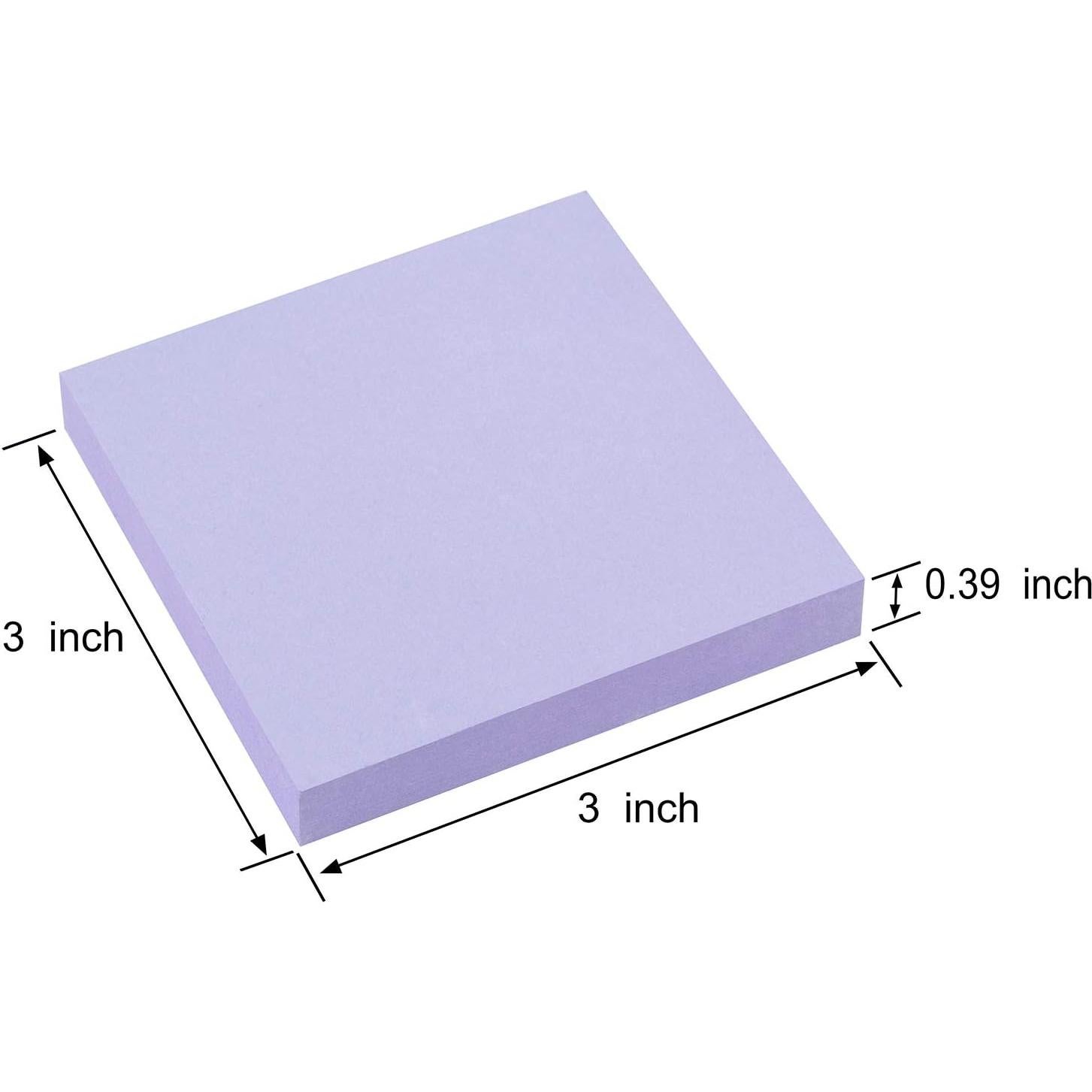 Notas Adhesivas Pop-up ZCZN 7.6x7.6 cm 4 Colores Acuarelados