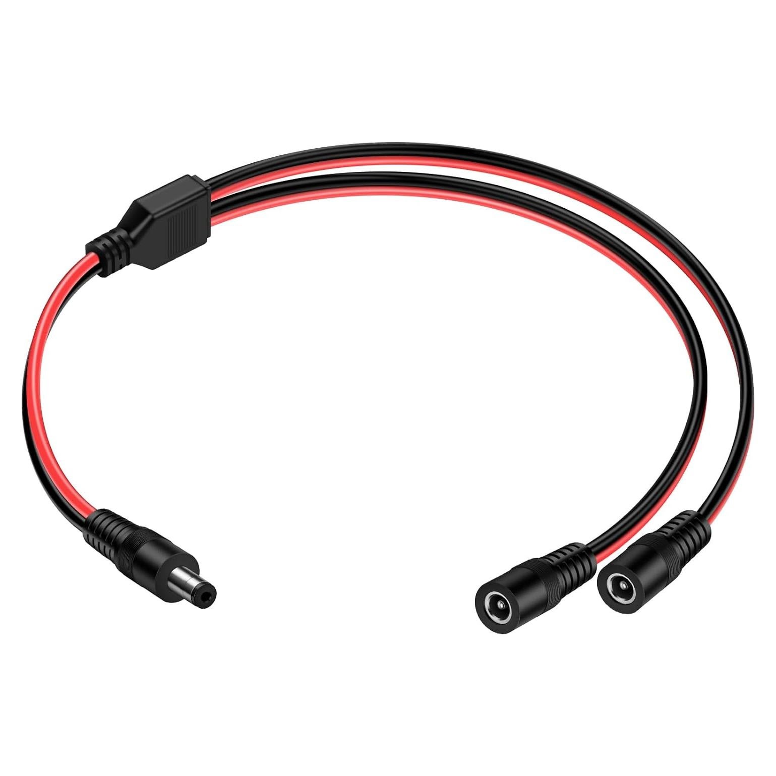 Divisor de Alimentación DC 5.5mm iGreely 1 macho - 2 hembras 45cm