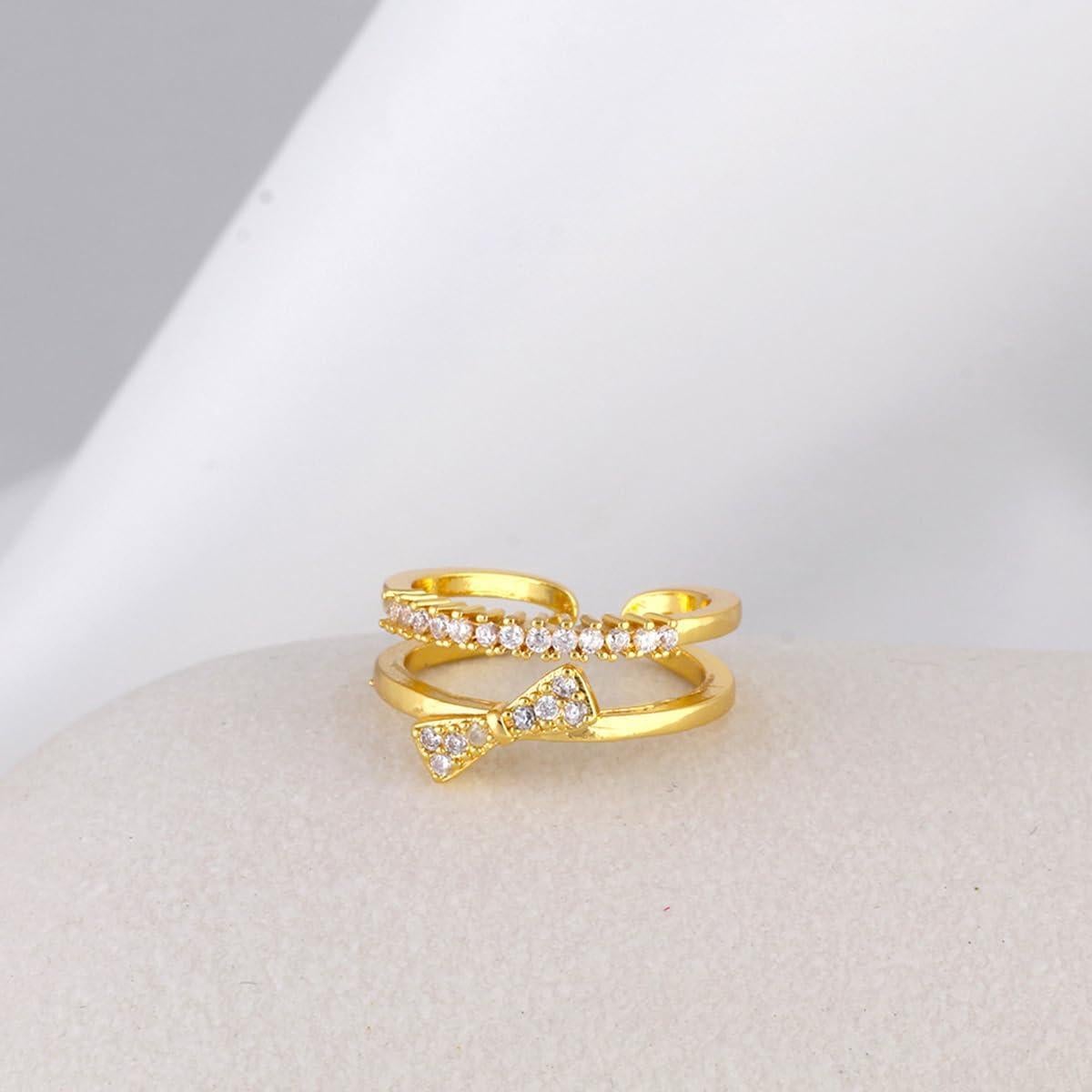 Anillo de Dedo del Pie de Oro 18K para Mujeres Ajustable