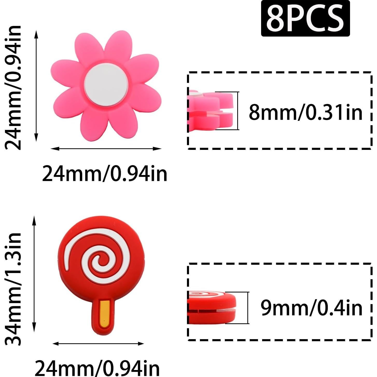 Amortiguadores de Vibración de Silicona Wuyituart - 8 Pcs