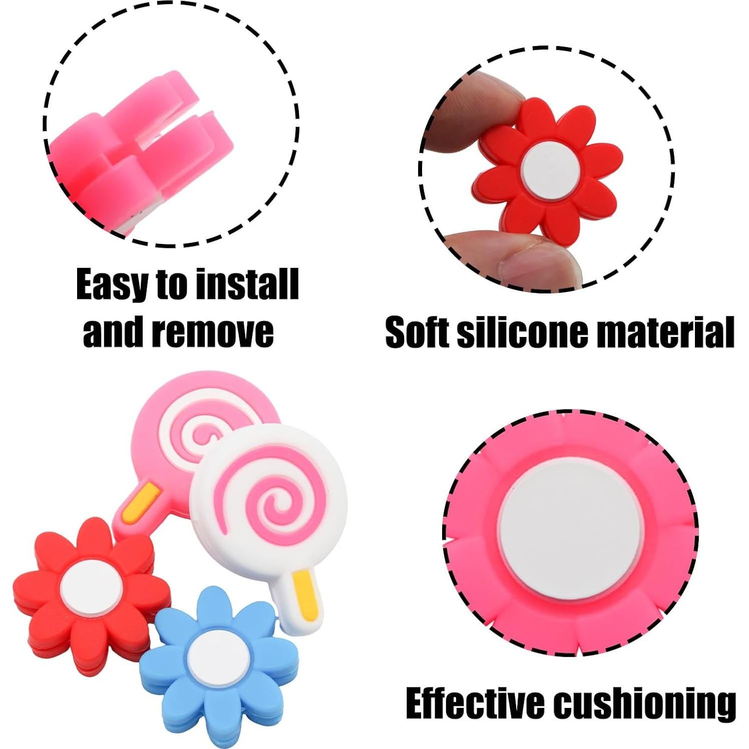 Amortiguadores de Vibración de Silicona Wuyituart - 8 Pcs