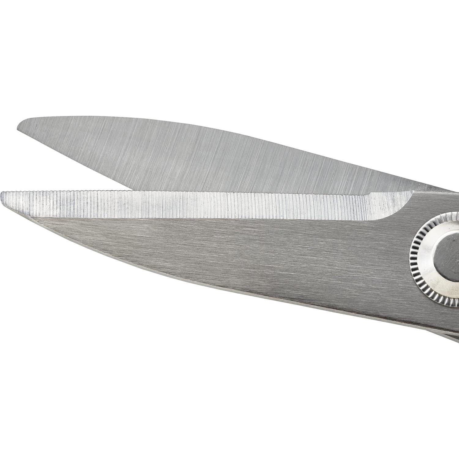 OLFA 5" Serrated Edge Stainless Steel Scissors (SCS-1) - 5 Inch Multi-Purpose Heavy Duty Scissors w/Sharp Blades & Comfort Grip for Home, Office, Fabric, Sewing, Kitchen, Industrial Materials