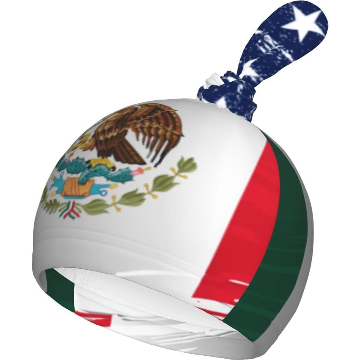 Manta de Arrullo Figtihw Bandera Americana y Mexicana 29x53 cm