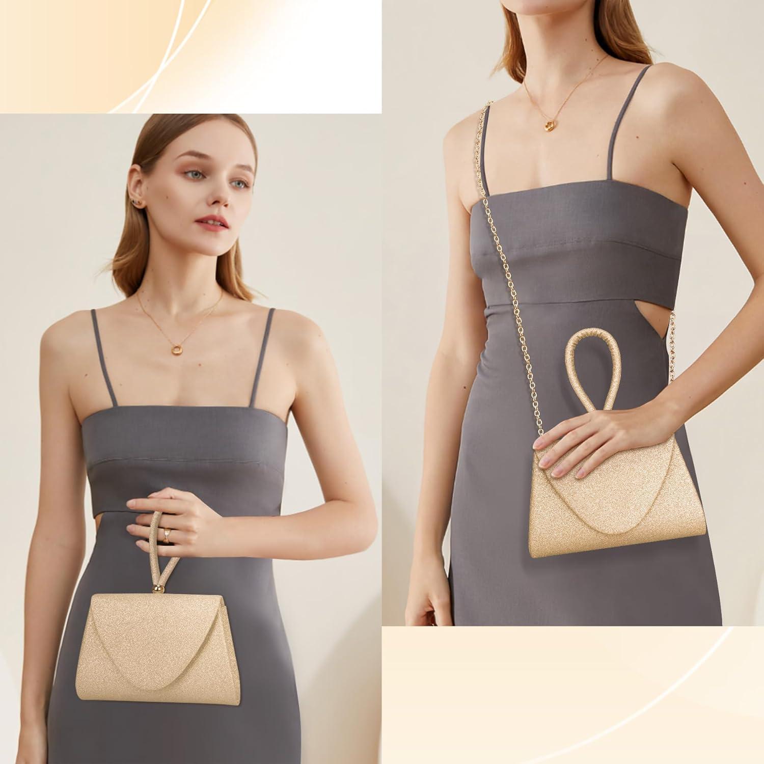 Bolso de Noche Larcenciel para Mujeres Brillante 20x13cm