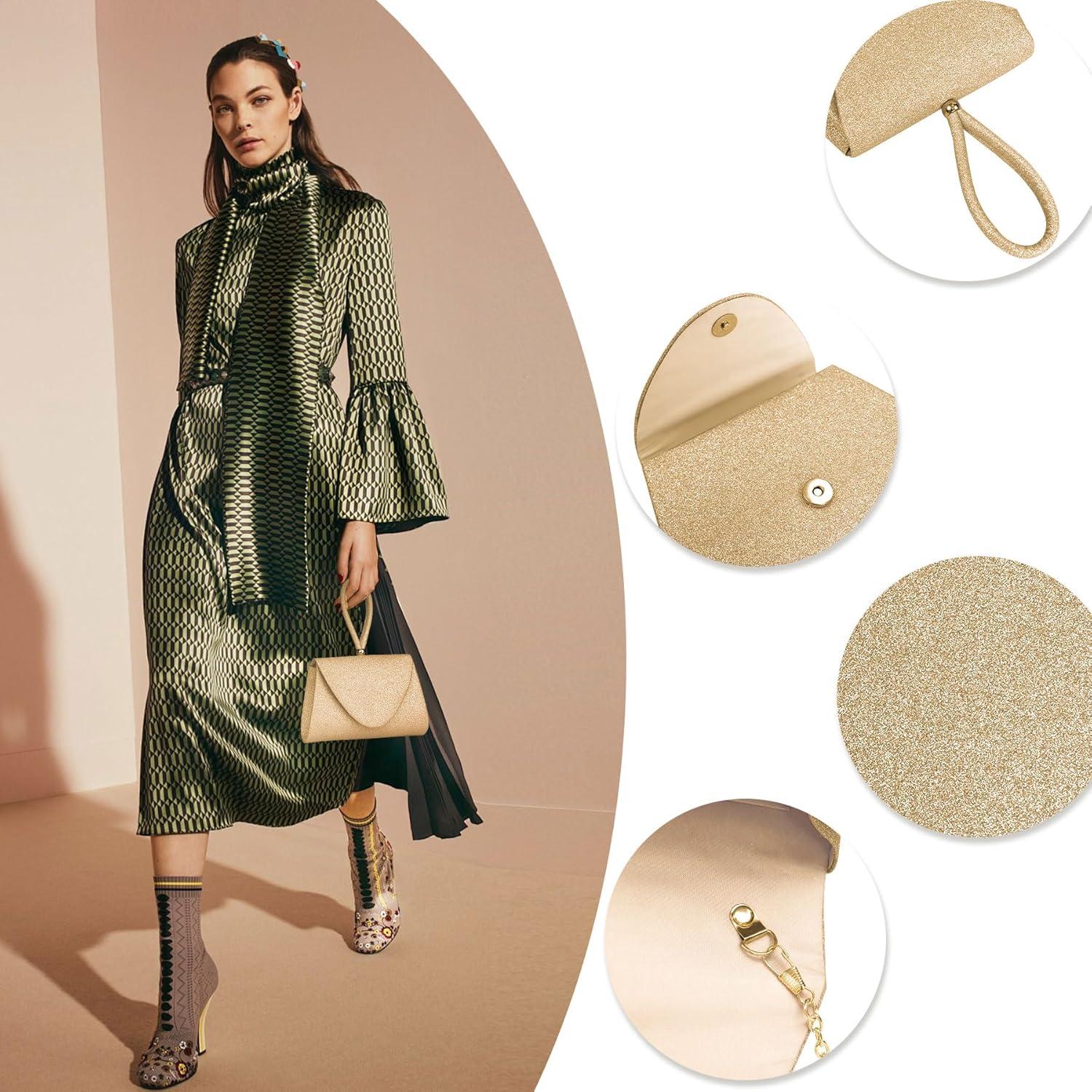 Bolso de Noche Larcenciel para Mujeres Brillante 20x13cm