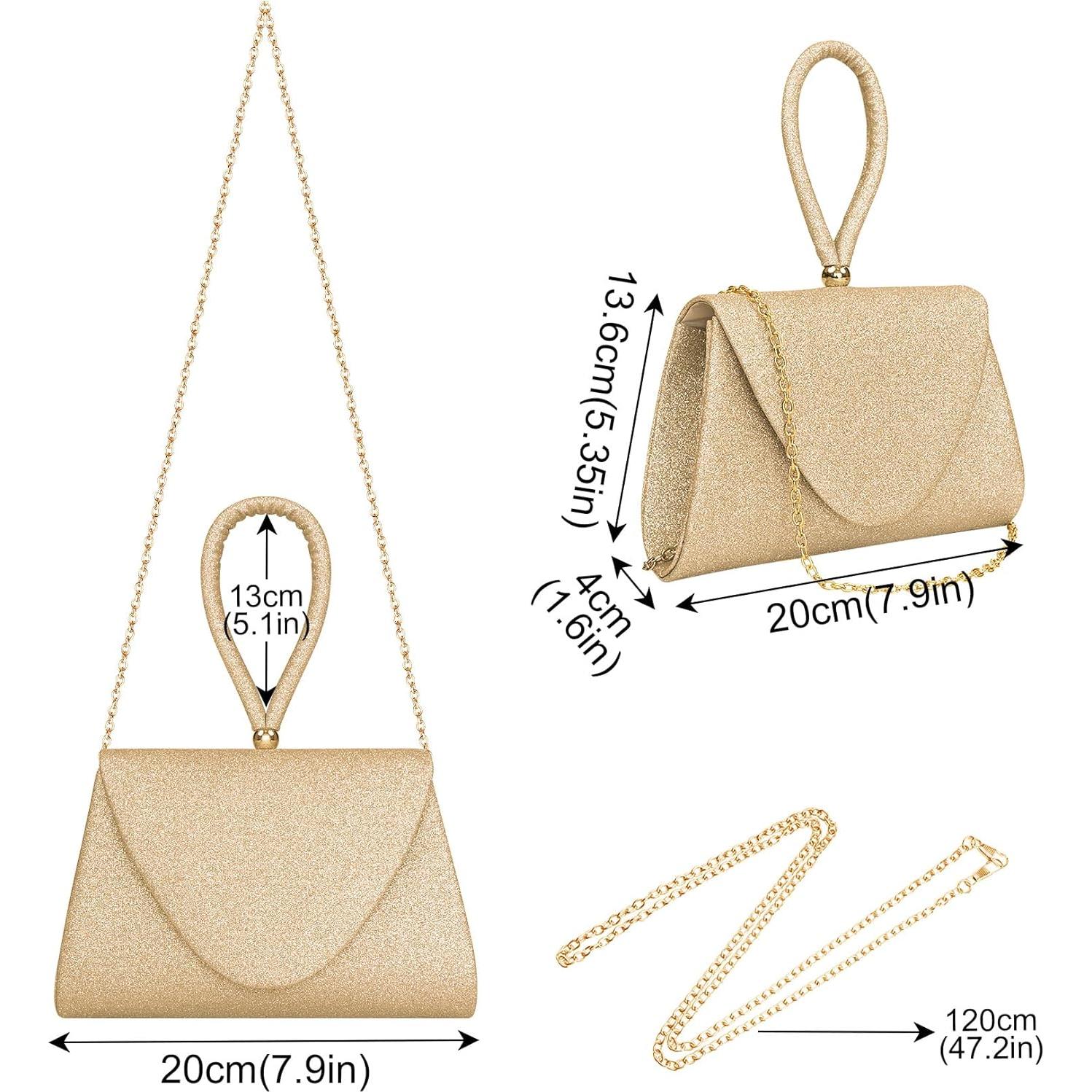 Bolso de Noche Larcenciel para Mujeres Brillante 20x13cm