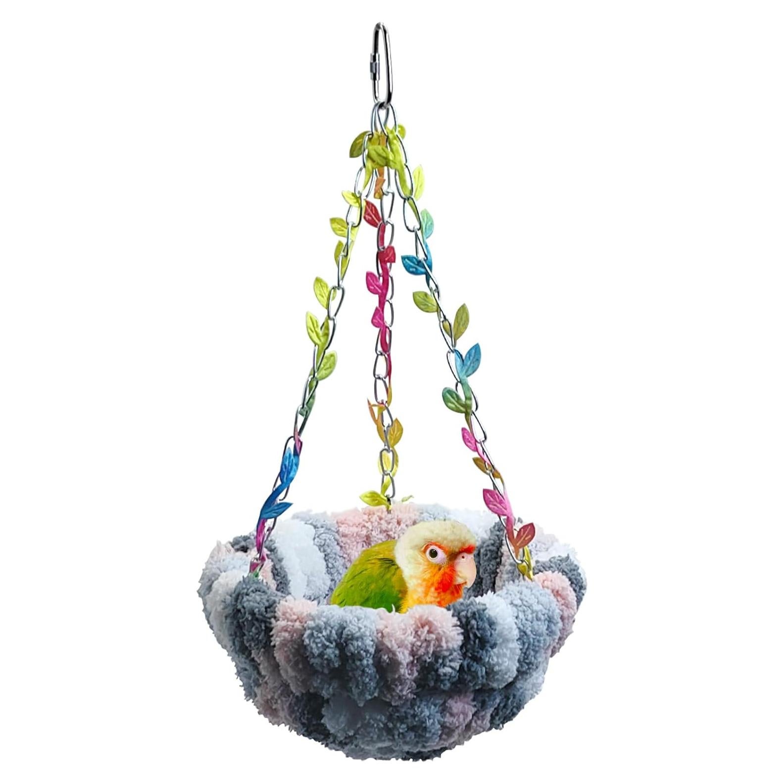 Cama Colgante para Aves Kathson 16 cm Gris - Hamaca Nido