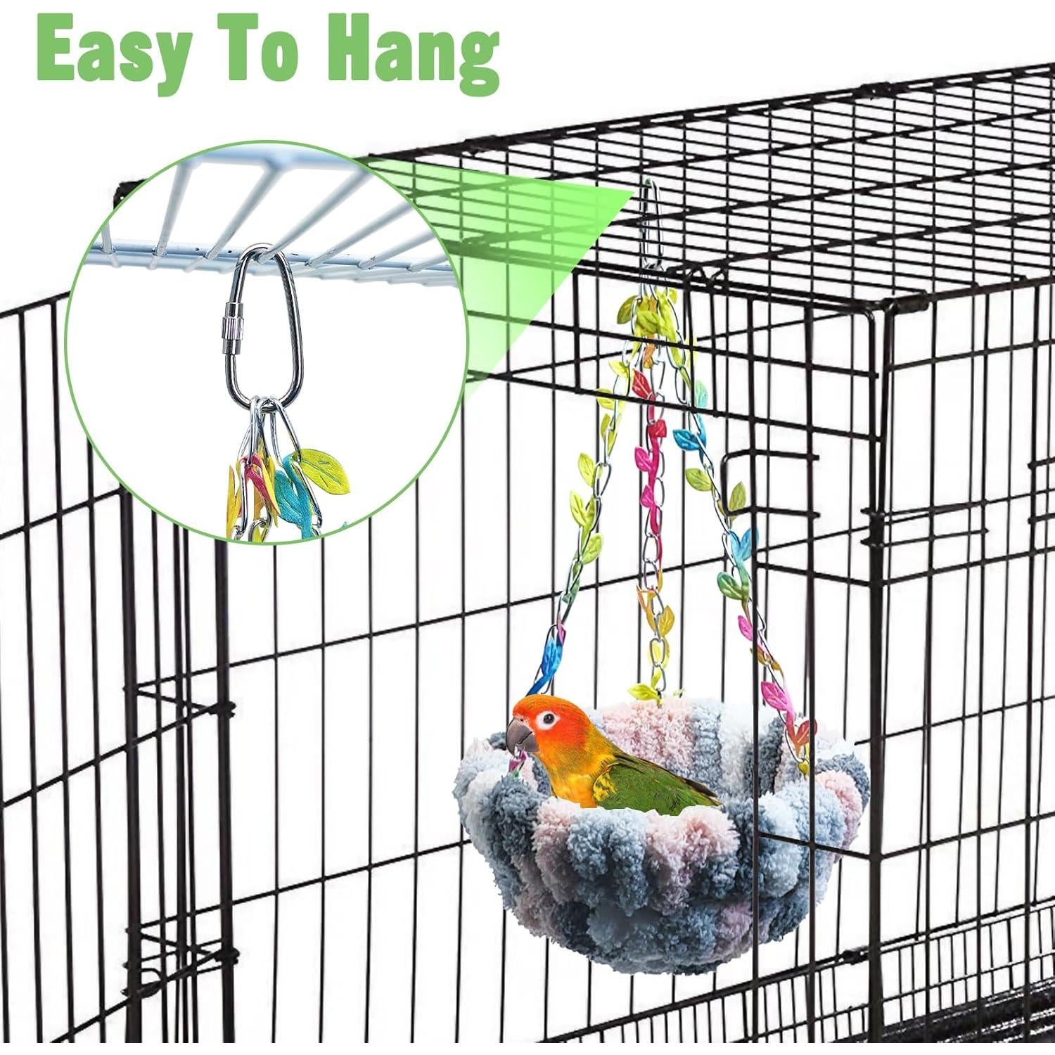 Cama Colgante para Aves Kathson 16 cm Gris - Hamaca Nido