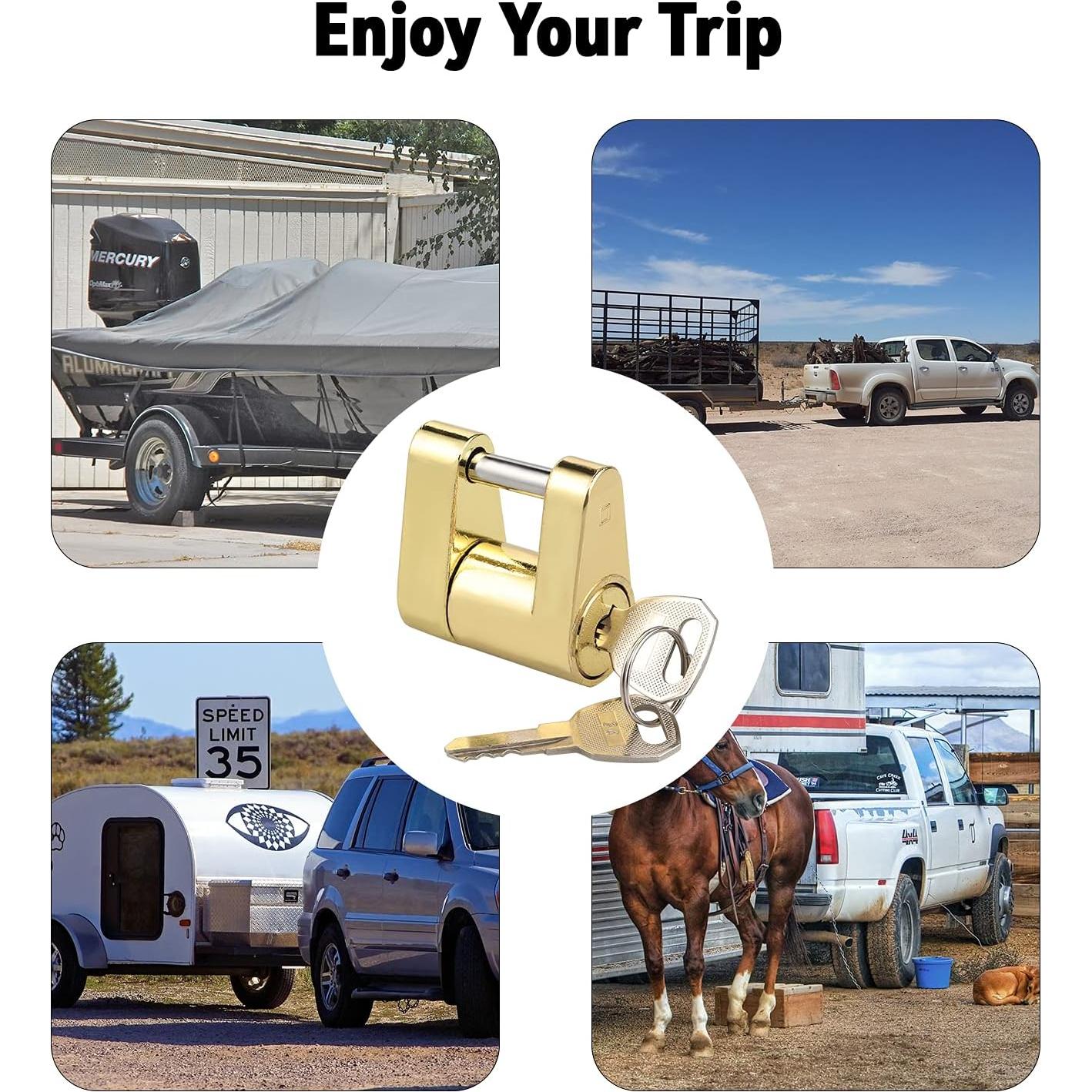 Cerradura de Remolque CZC AUTO 1/4" (0.64 cm) con Llaves