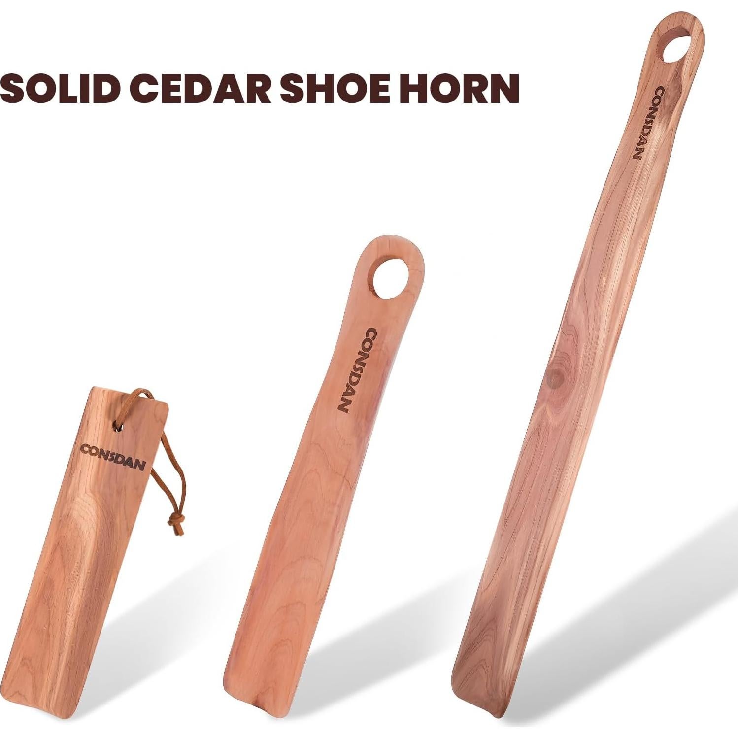 Cuchara para Zapatos CONSDAN de Madera de Cedro 38 cm