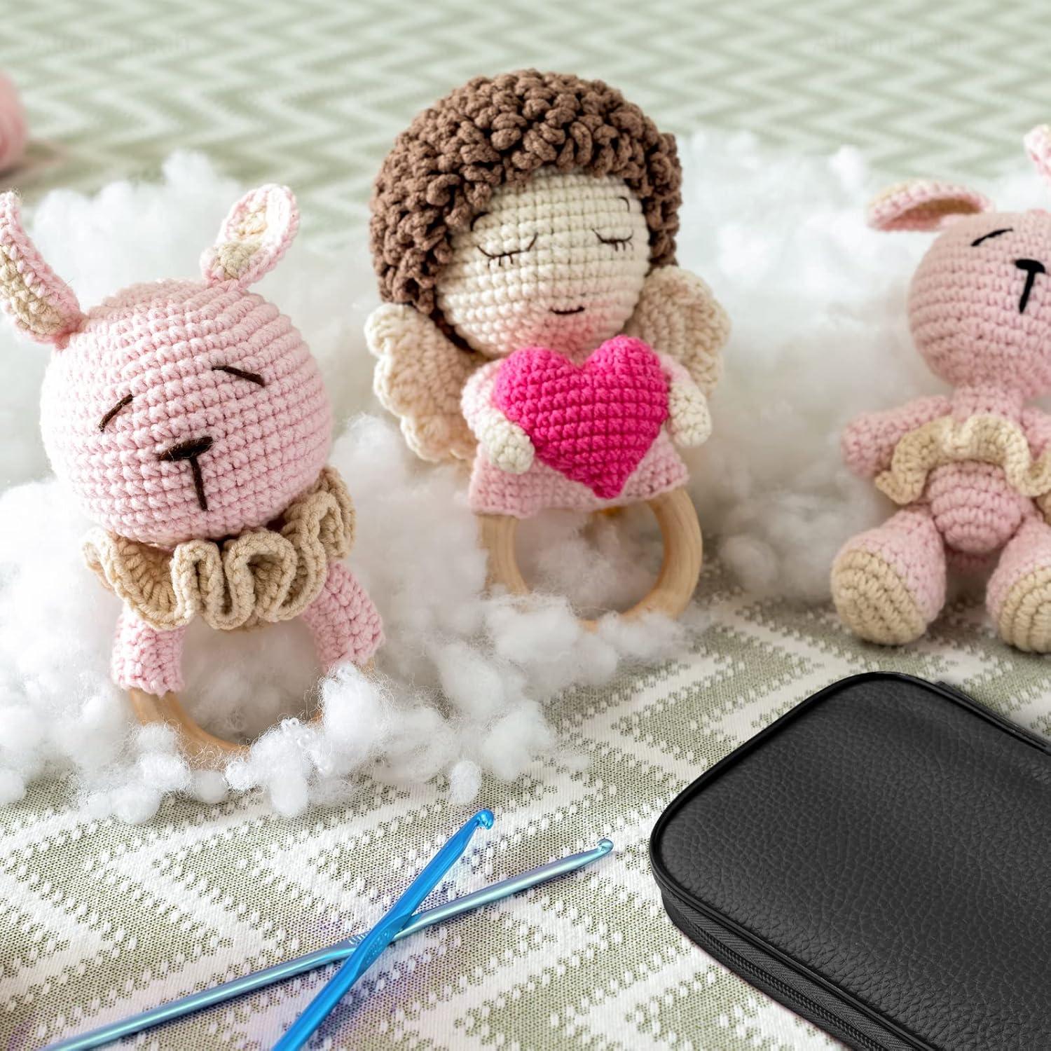 Juego de Ganchillos Metálicos Tomorotec 24 Piezas con Estuche