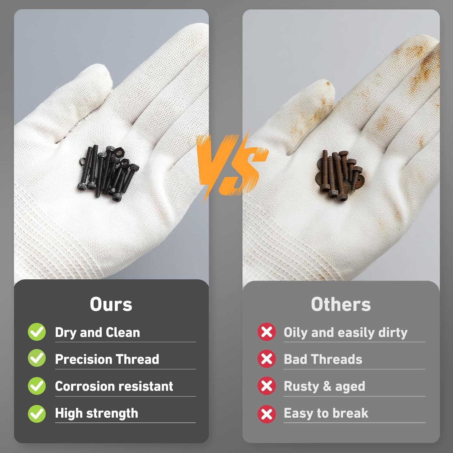 Kit de Tornillos M2 VGBUY 1122 Piezas Acero 12.9 Hexagonal