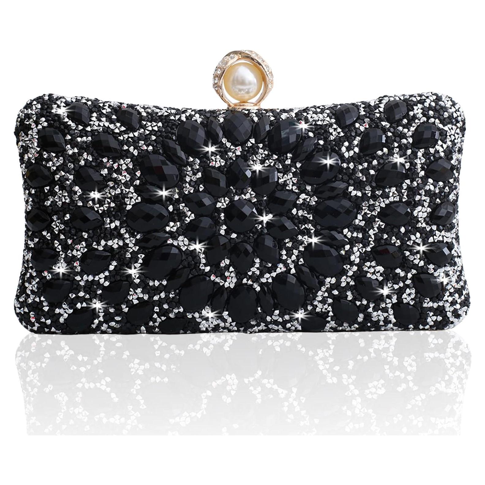Bolso de Noche Brillante YAPAIOU para Mujeres con Rhinestones