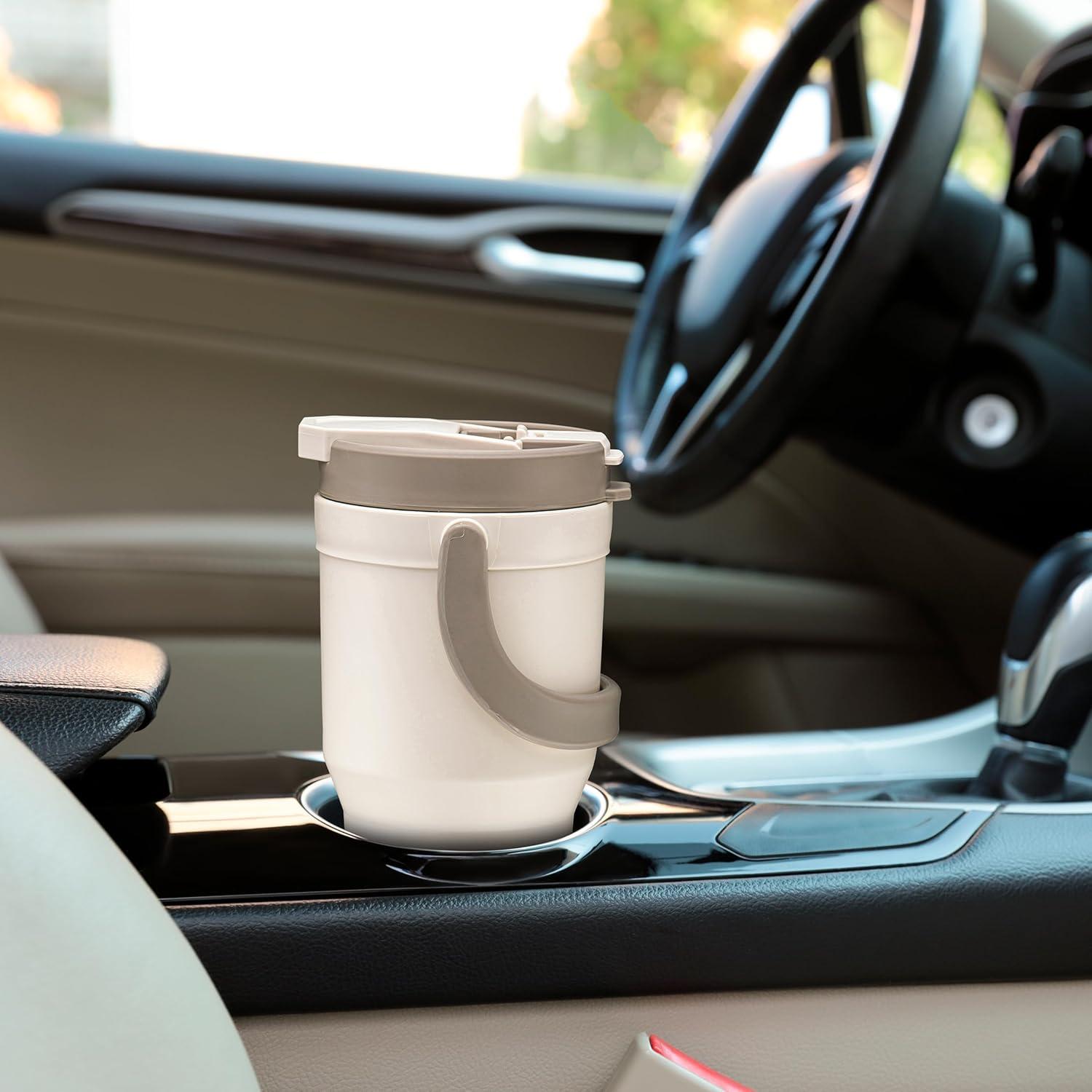 Taza de Viaje Reutilizable Tribello 32 oz Beige Aislada