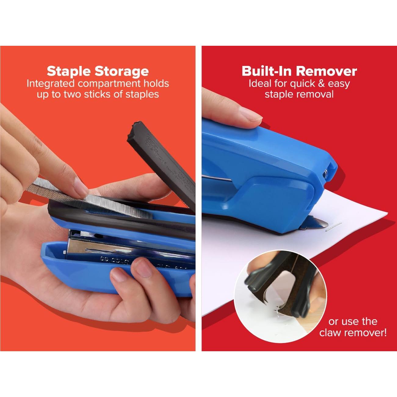 Grapadora Bostitch Office Ascend 3 en 1 Azul 20 Hojas