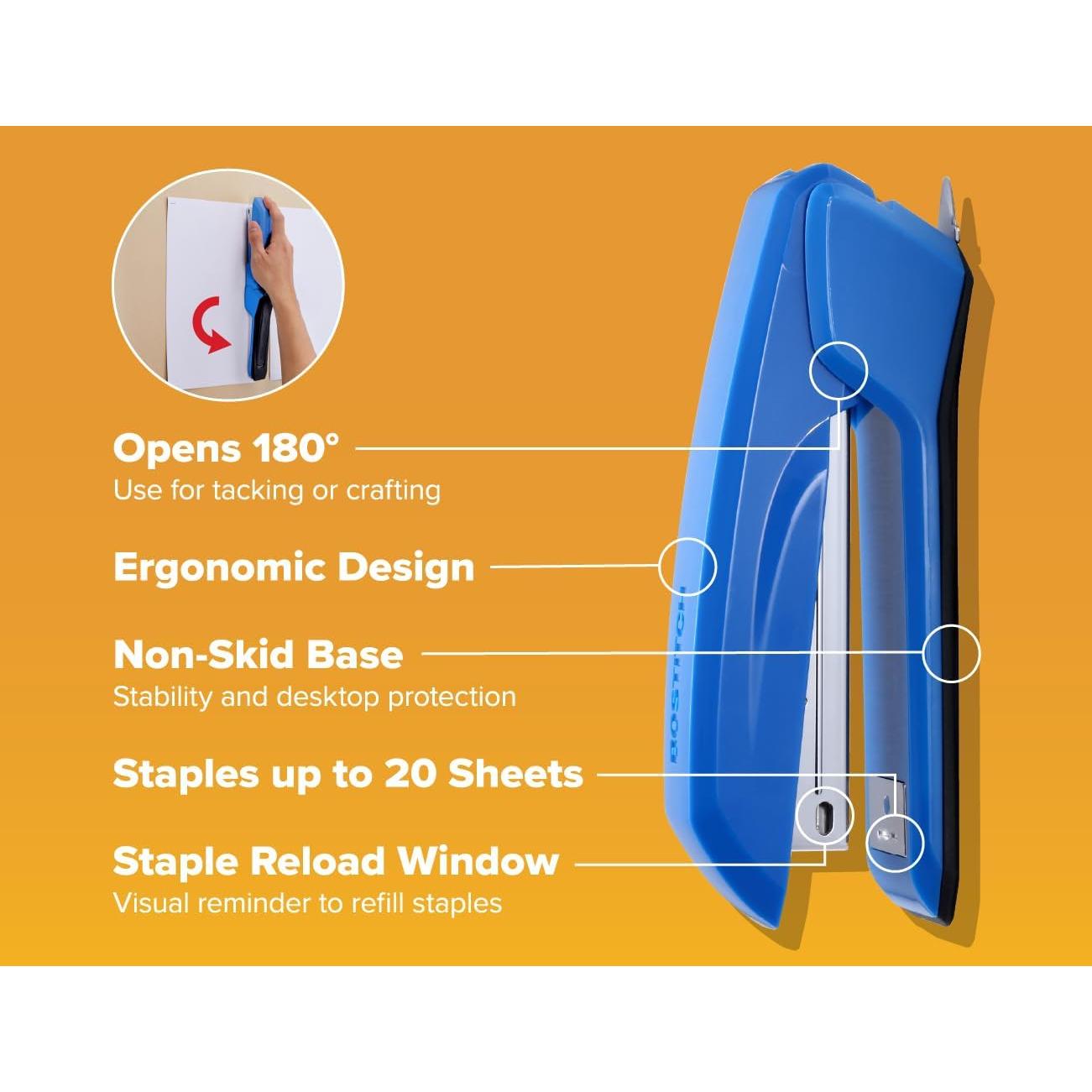 Grapadora Bostitch Office Ascend 3 en 1 Azul 20 Hojas