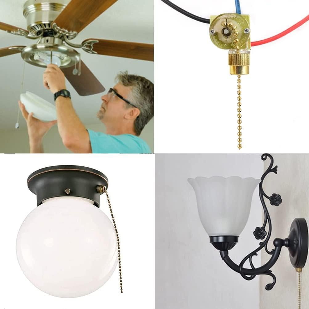 Interruptor de Luz de Ventilador Aoprofree ZE-110 3 Vías Latón