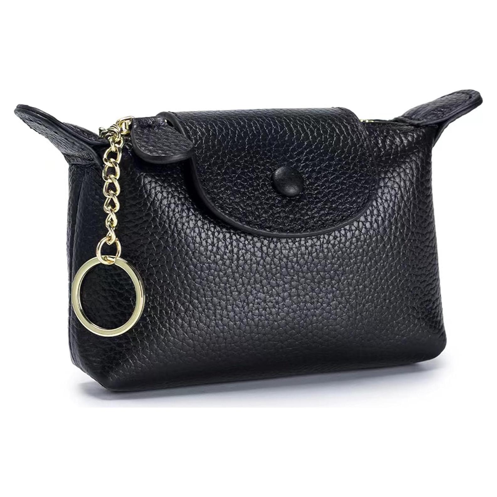 Monedero de Cuero para Mujeres Fuerxy US-Bag-02 Negro
