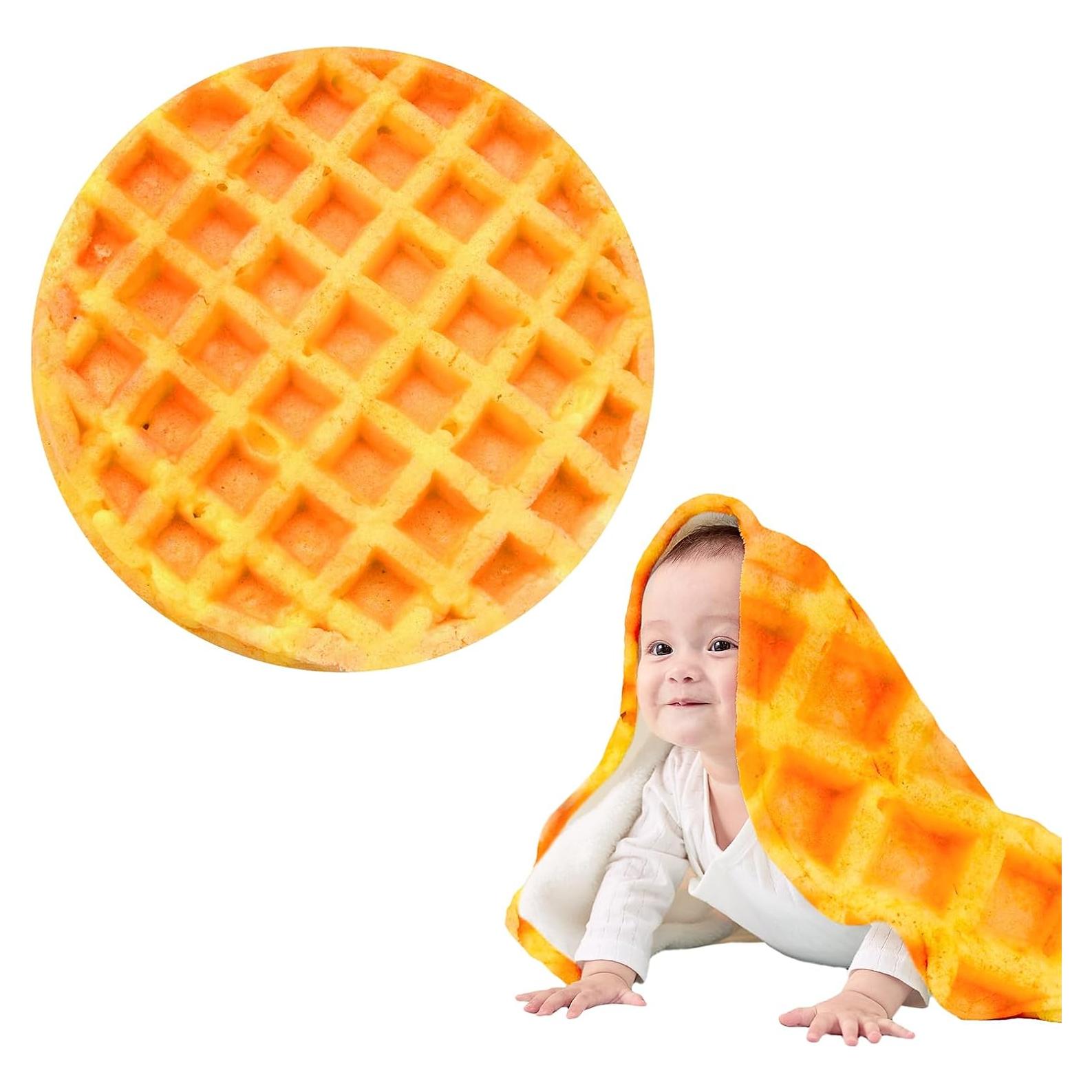 Manta de Waffle Outivity 91.44 cm Franela Suave para Bebés