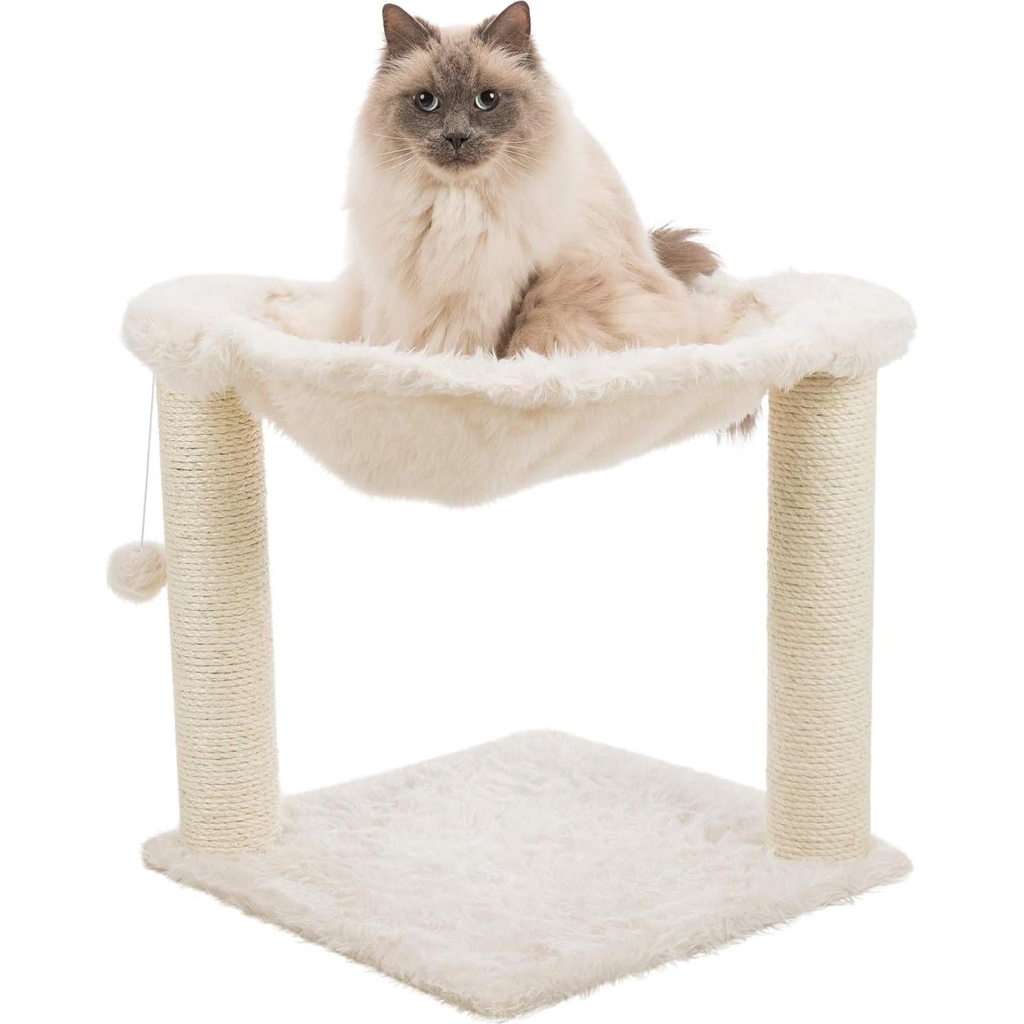 Rascador para Gatos TRIXIE Baza XXL con Hamaca 45.72 cm Crema