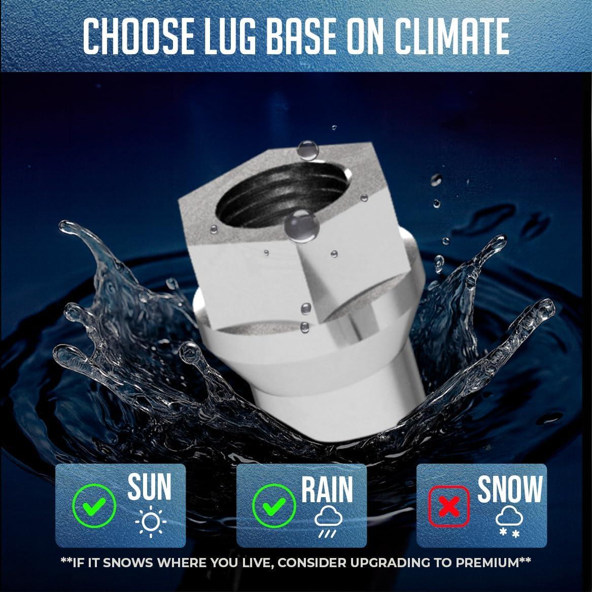 Juego de 20 Tuercas de Llantas Acero Carbono 7/16"-20 Zinc Brillante