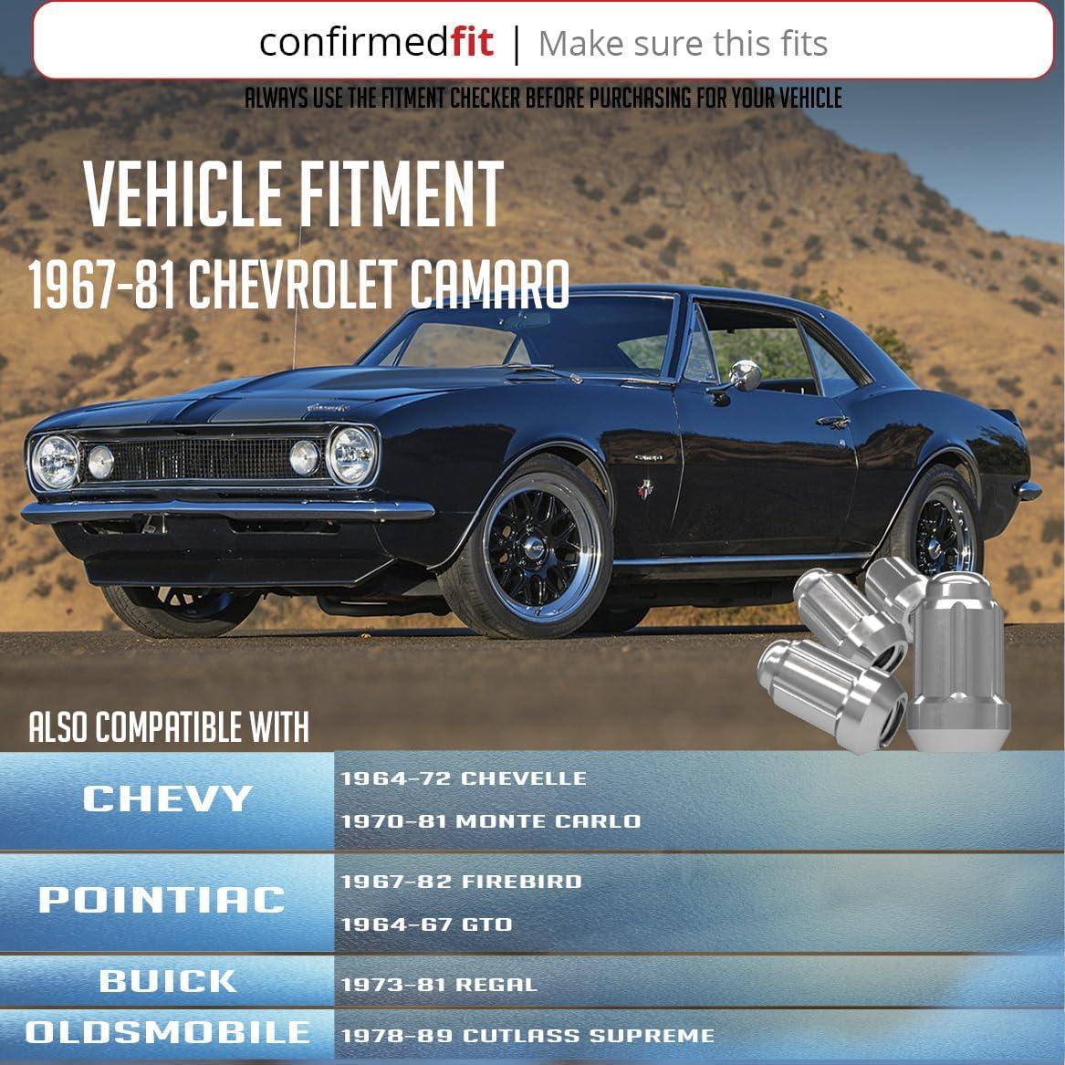 Tuercas de Rueda 20 Pcs 7/16"-20 Cromo Acero Accesorios