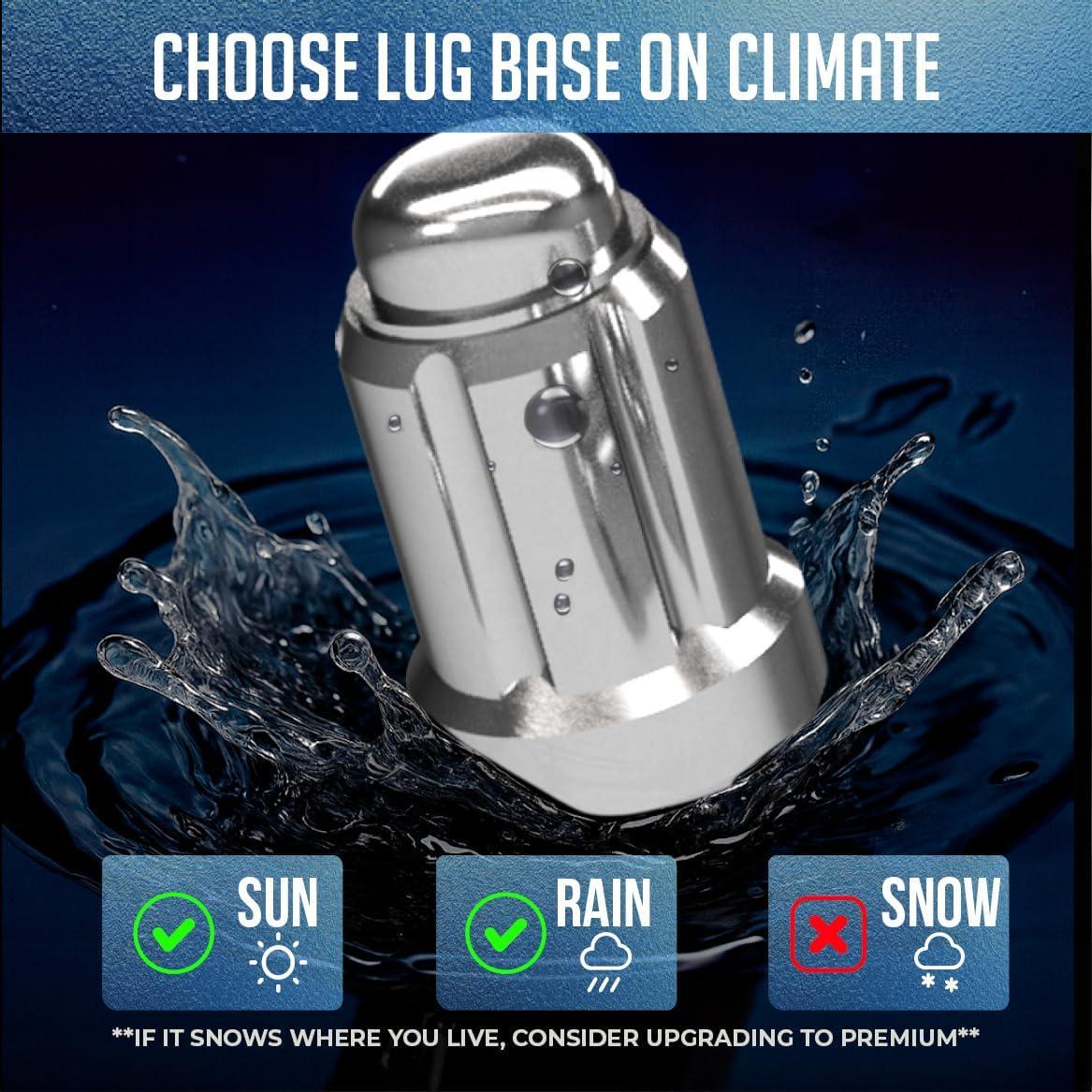 Tuercas de Rueda 20 Pcs 7/16"-20 Cromo Acero Accesorios