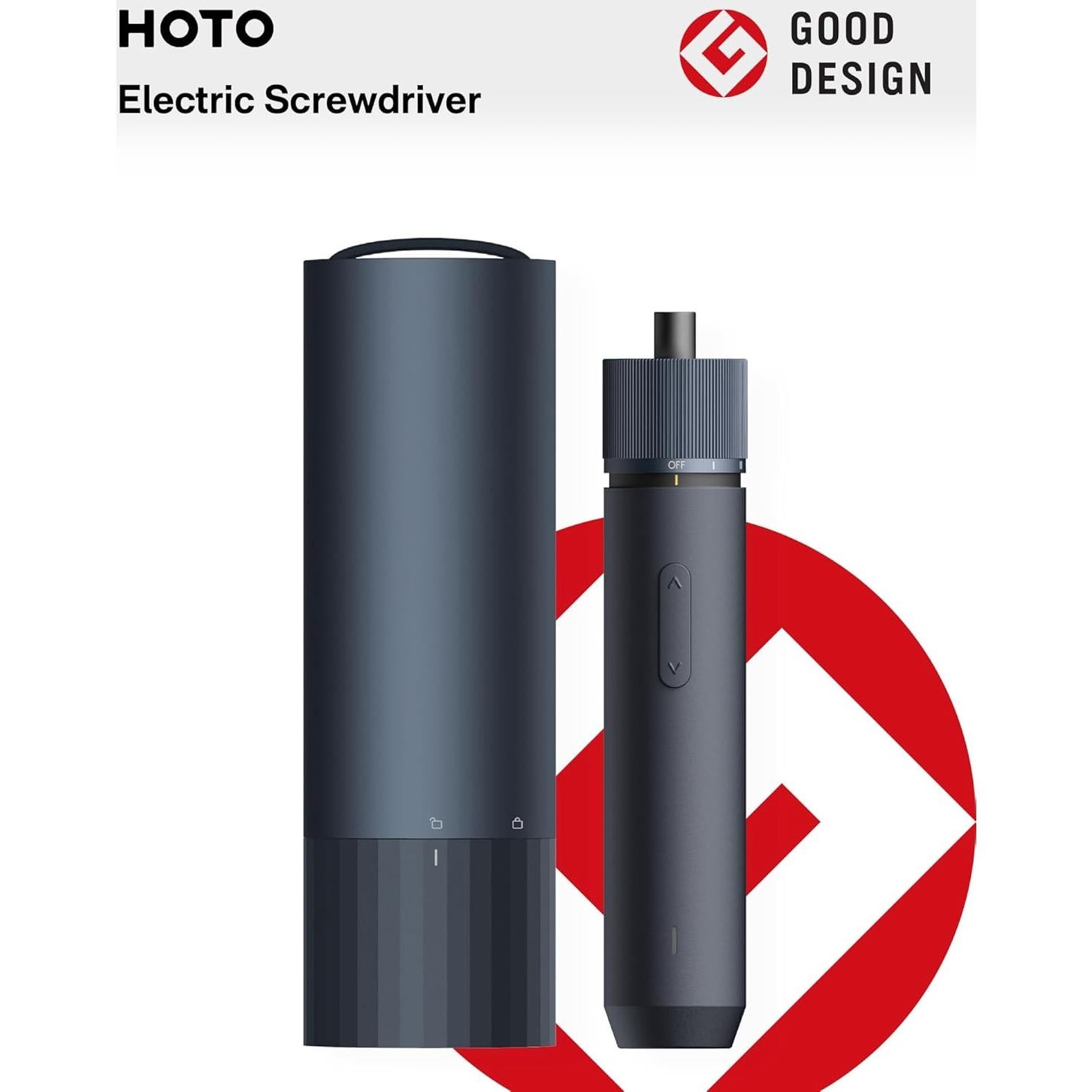 Destornillador Eléctrico HOTO 3.6V Inalámbrico con 12 Puntas