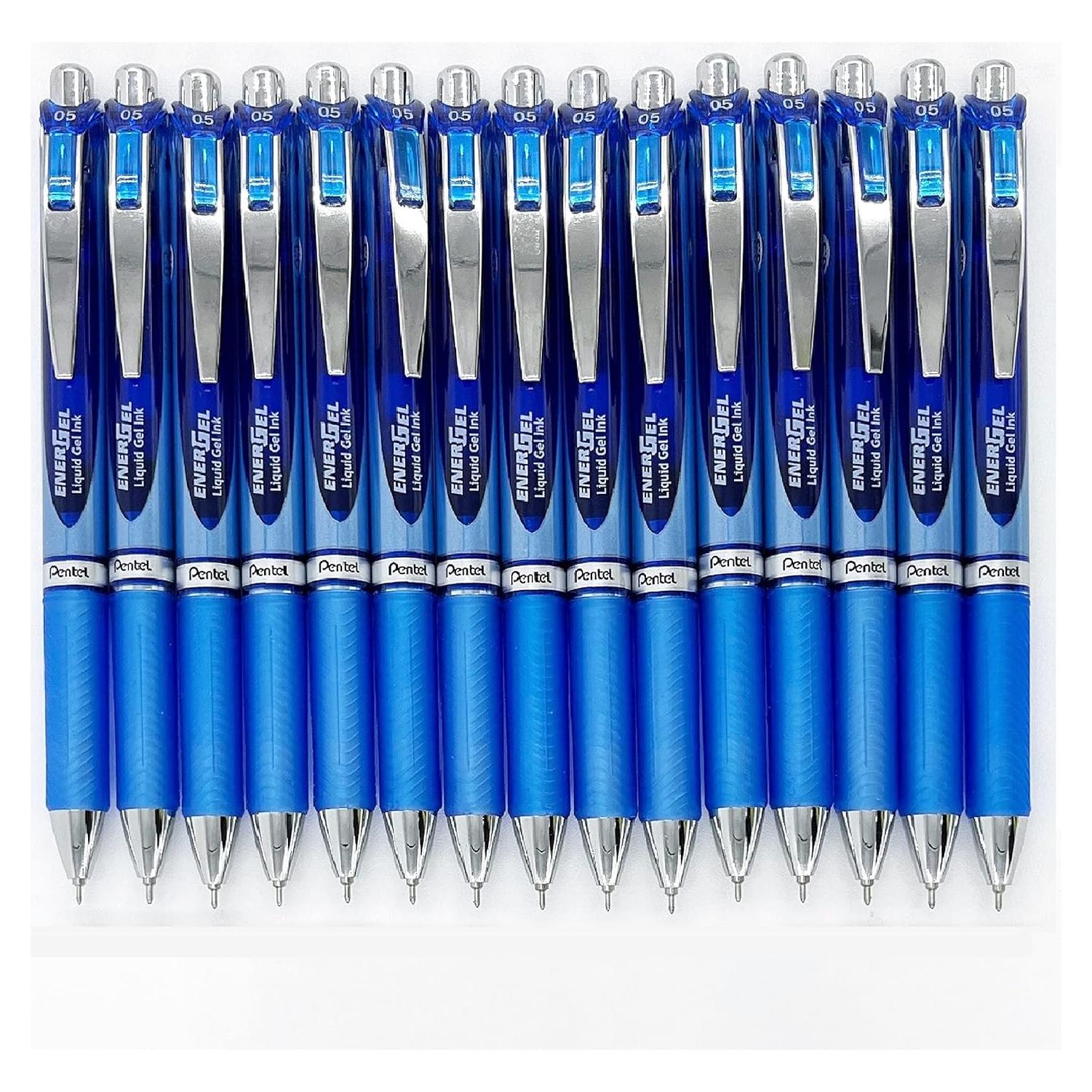 Bolígrafo de Gel Retráctil Pentel EnerGel Deluxe RTX 0.5mm Azul - Paquete de 5