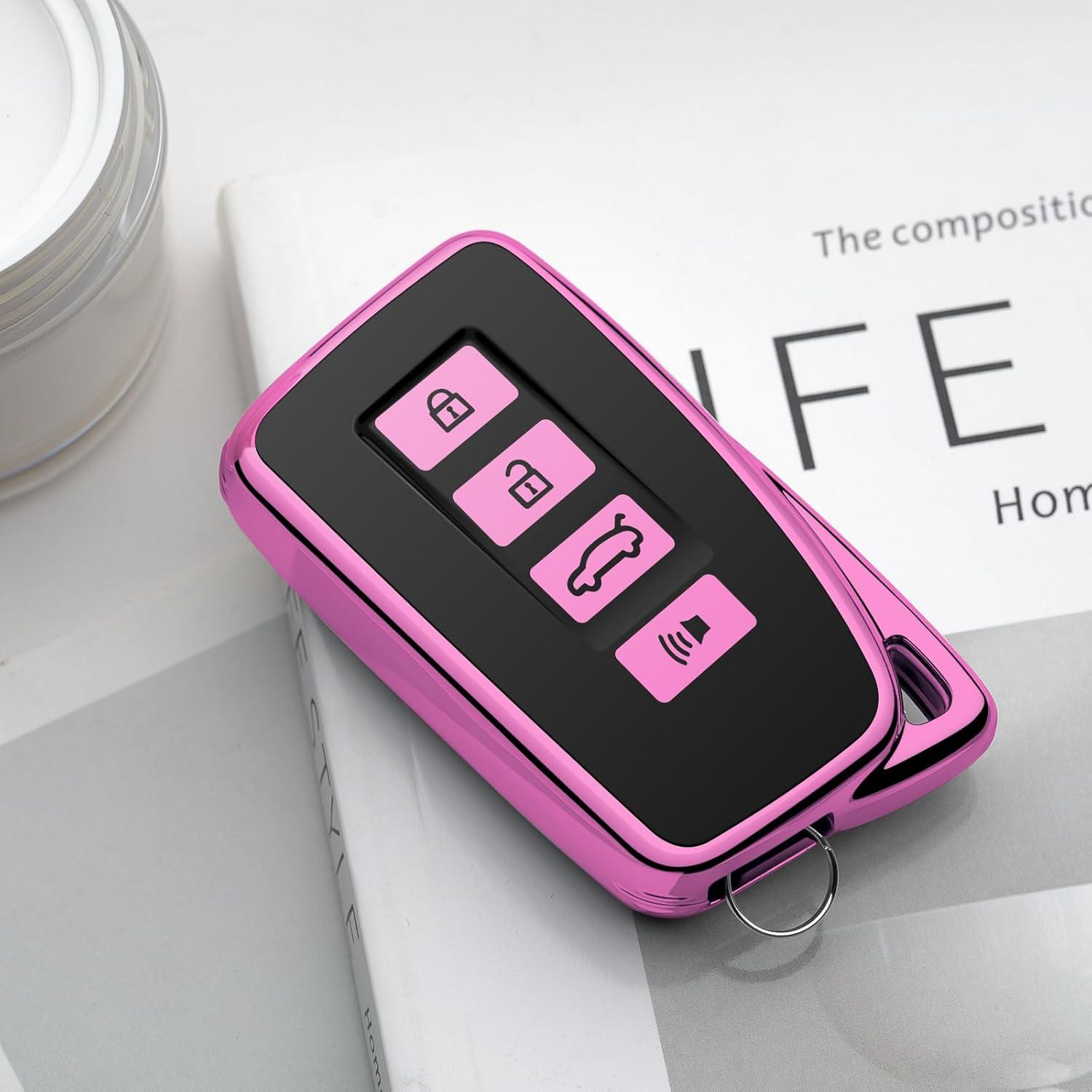 Funda de Llave Lexus 2019-2022 Tengare Protección TPU Púrpura